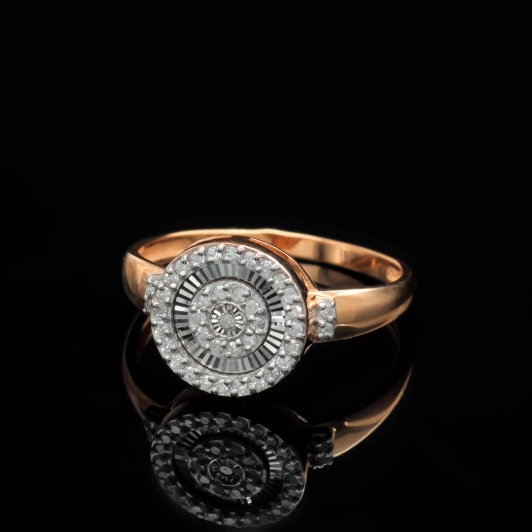 Золотое кольцо с бриллиантами