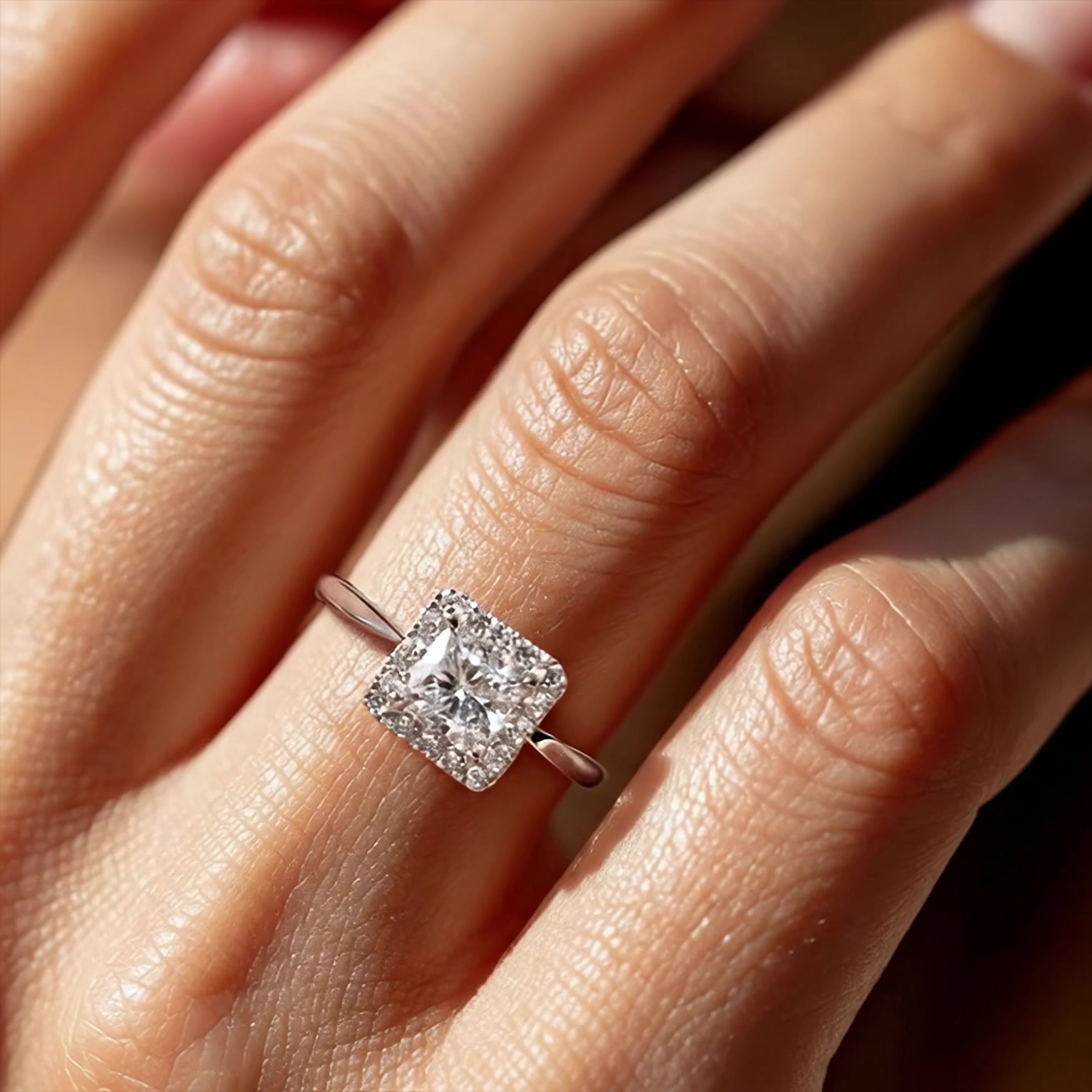 Золотое кольцо с бриллиантами выращенными