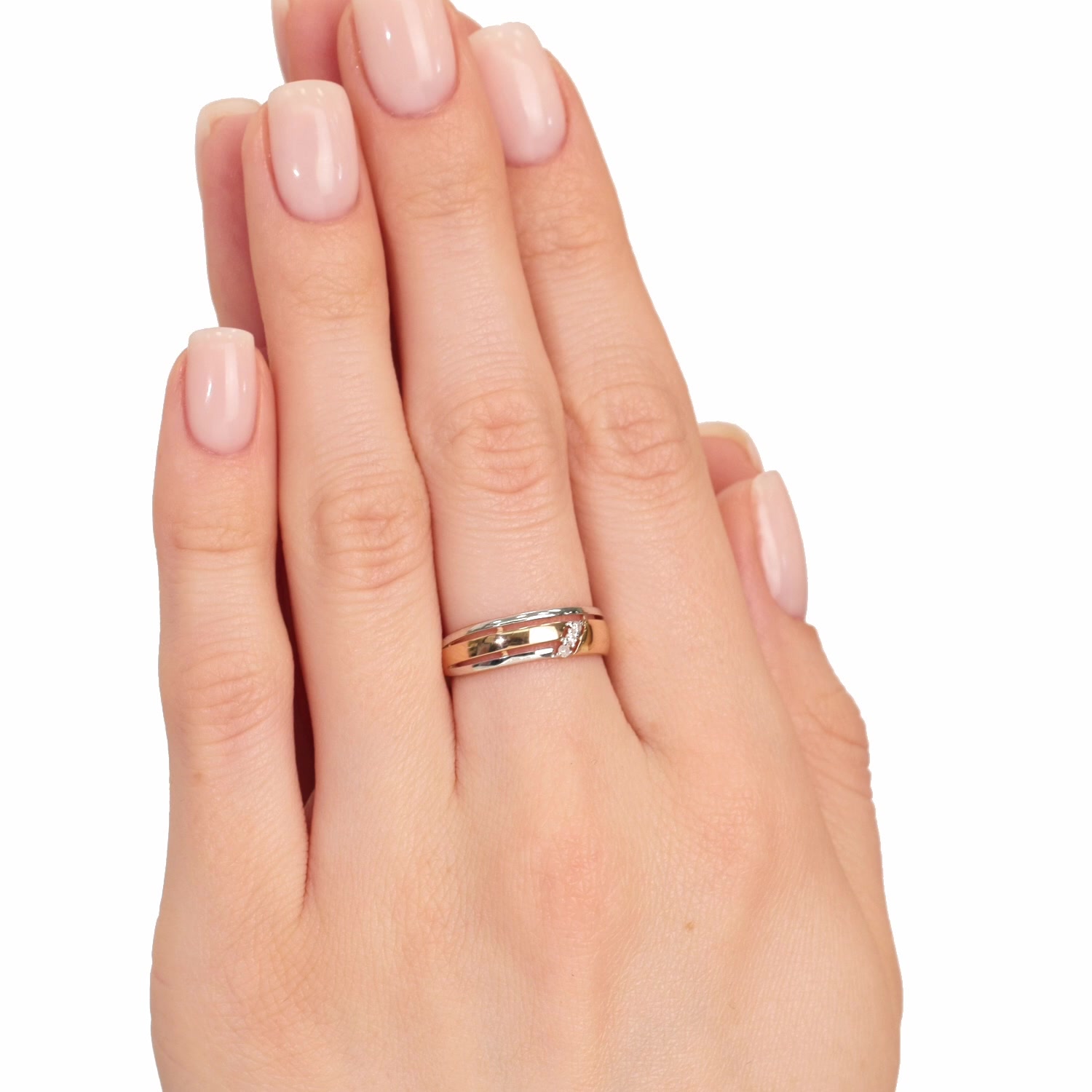 Золотое кольцо с бриллиантами