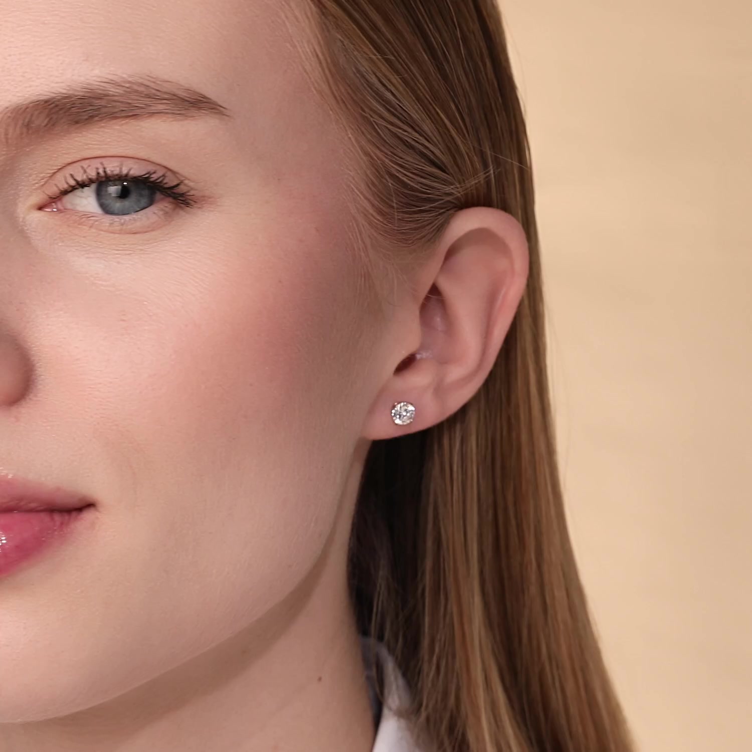 Золотые серьги с фианитами