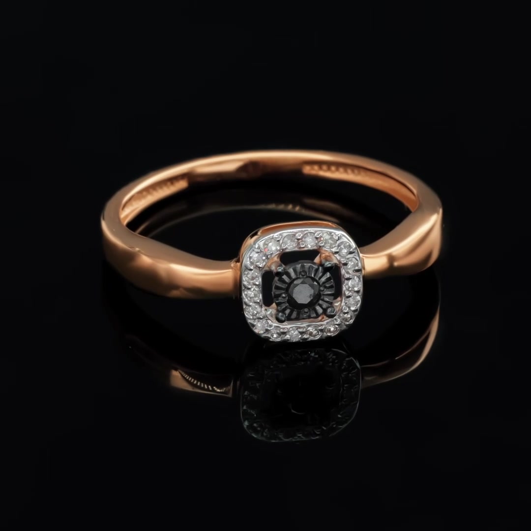 Золотое кольцо с бриллиантами