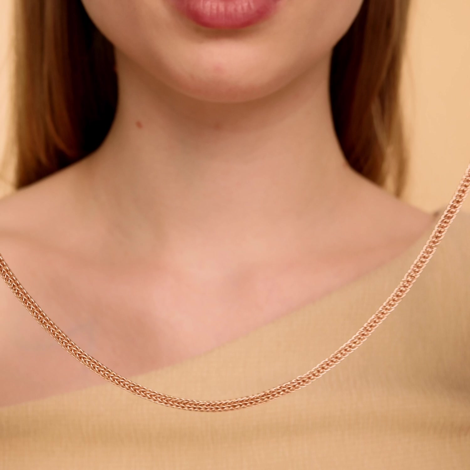 Золотая цепь ручной работы полновесная