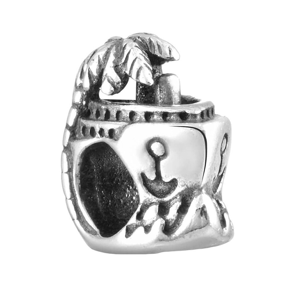 Серебряный шарм с чернением