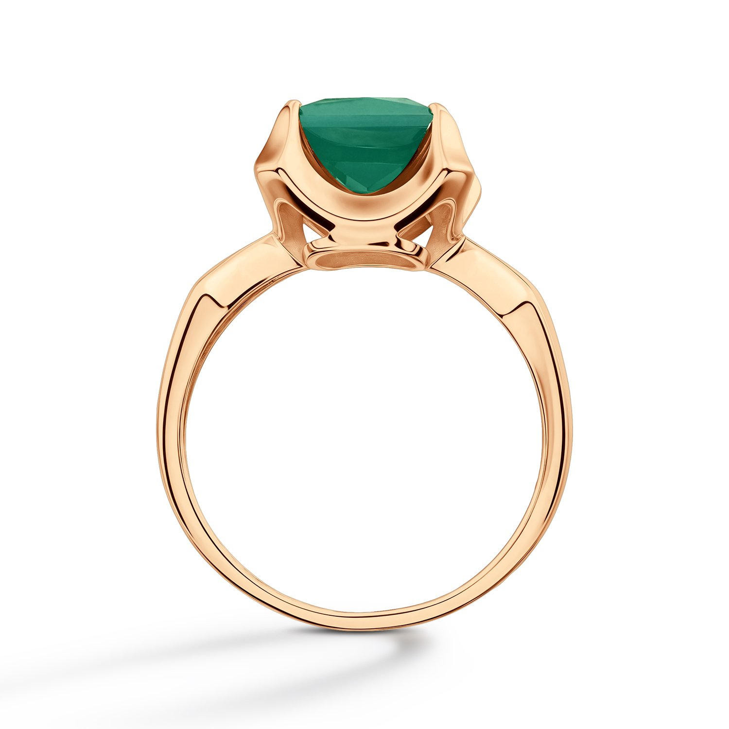 Золотое кольцо с агатом