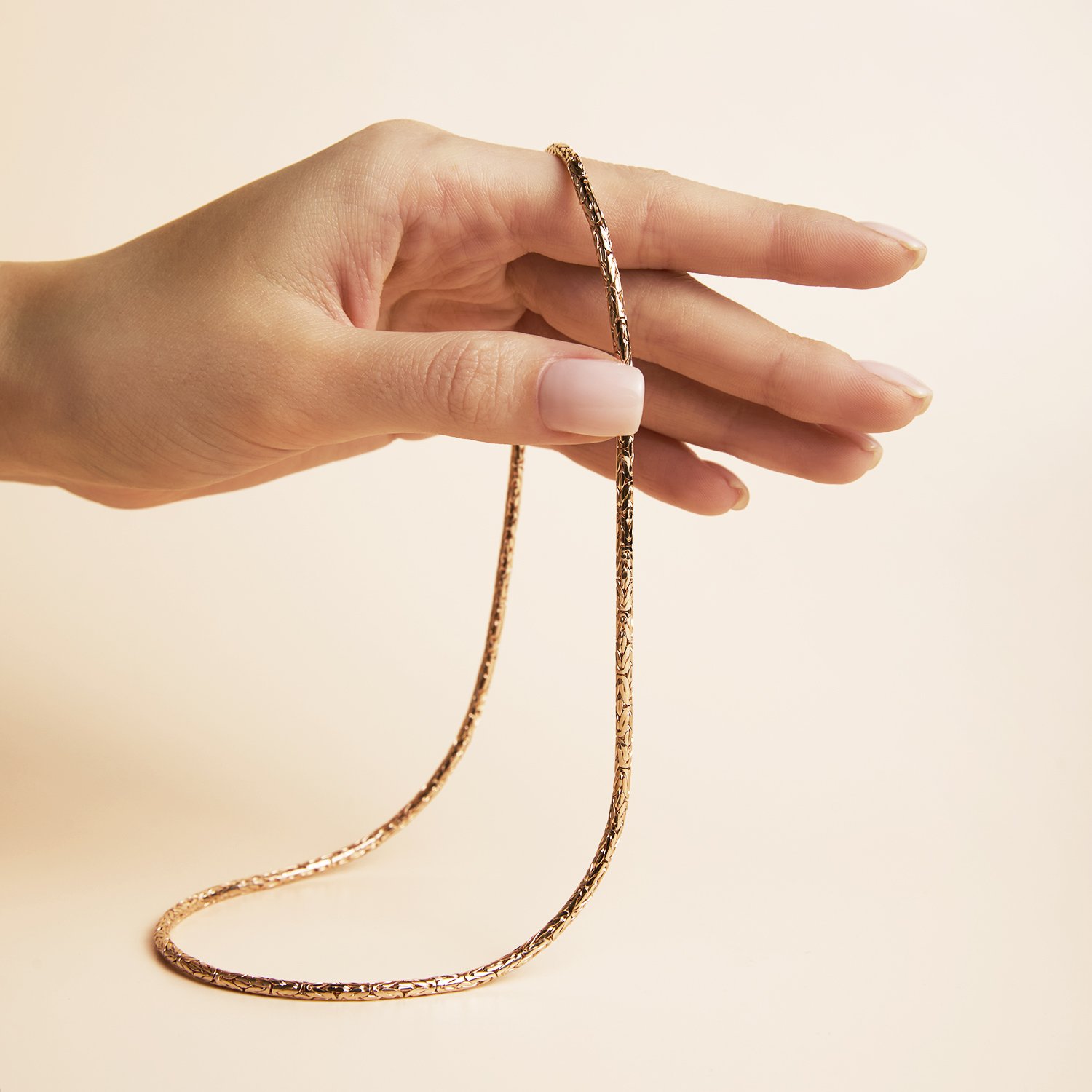 Золотая цепь ручной работы полновесная