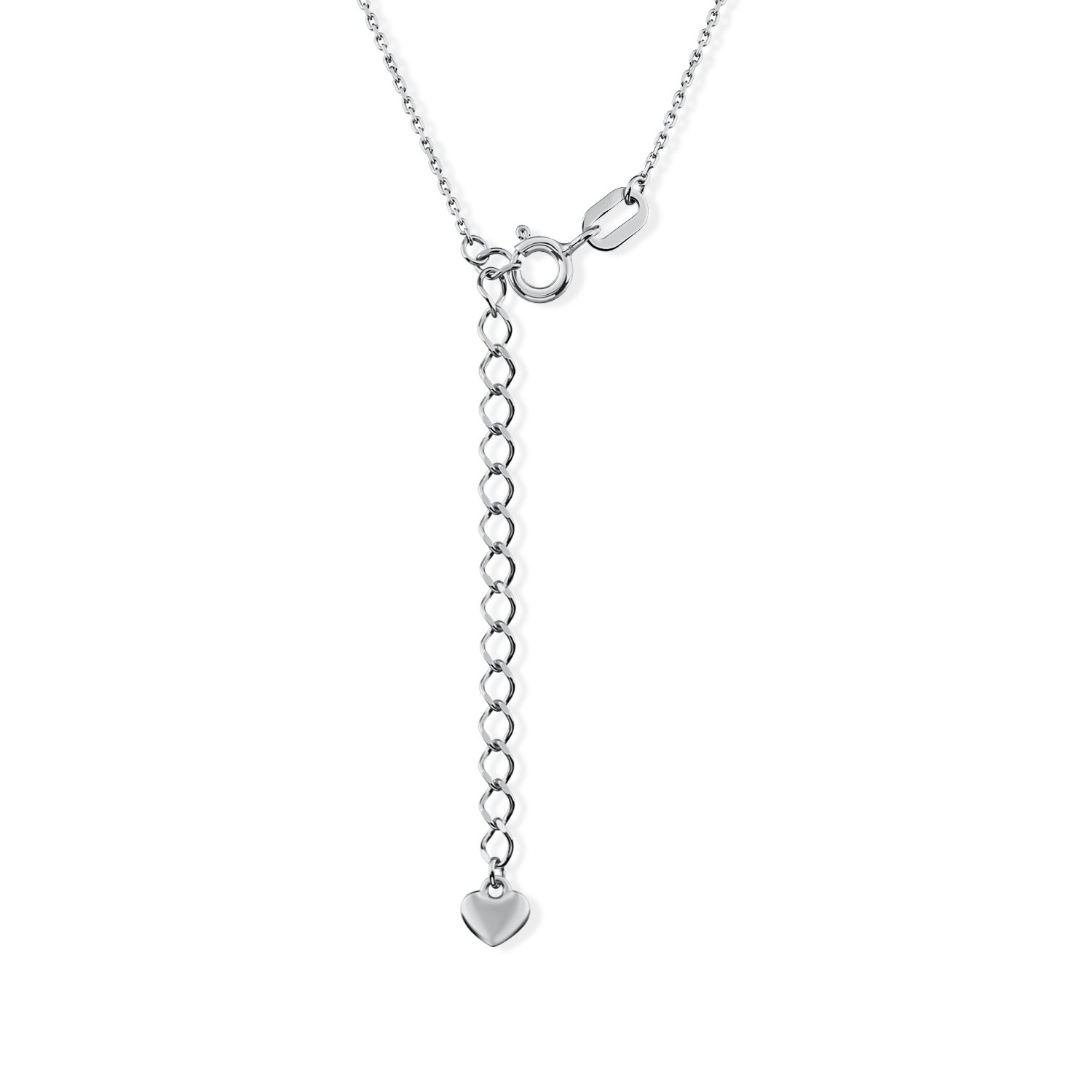Серебряное колье с фианитом