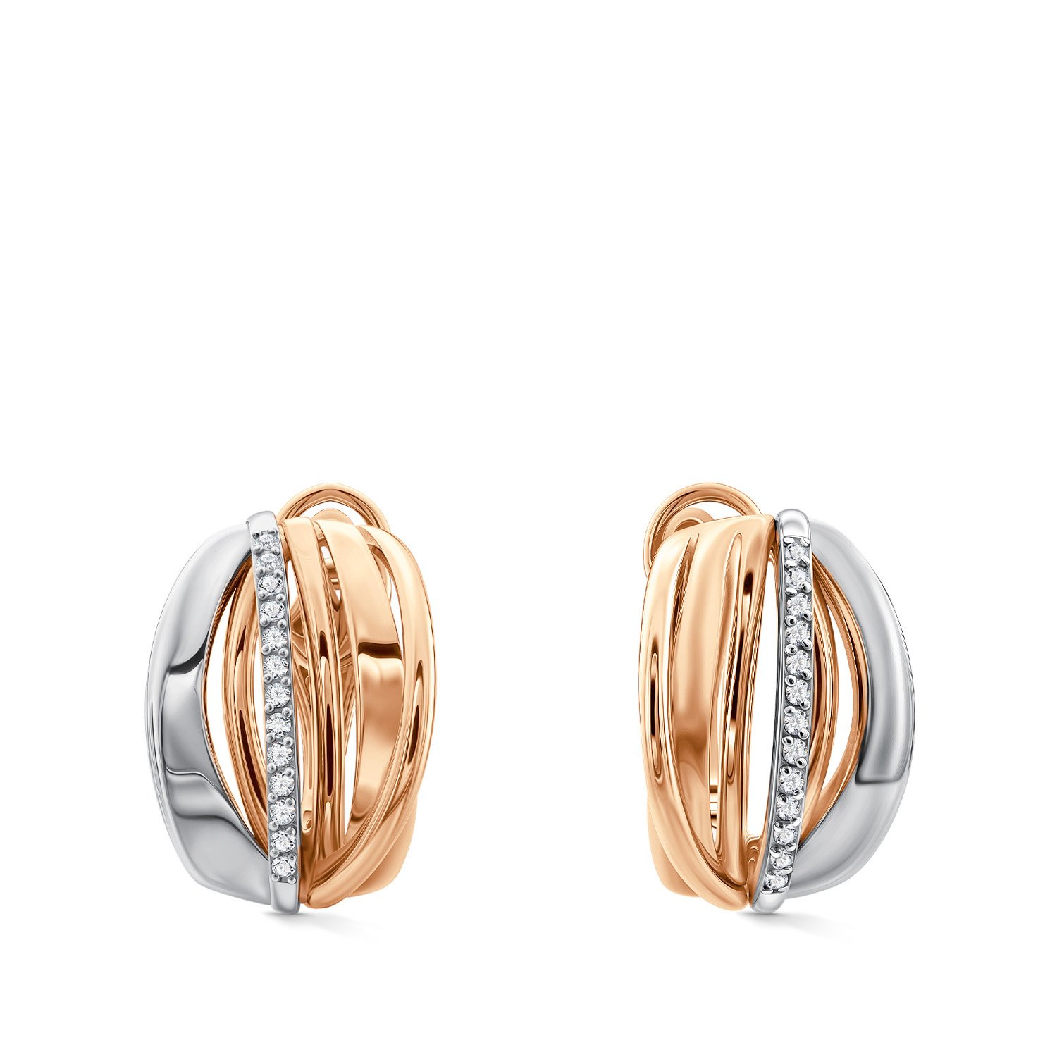 Фото «Золотые серьги с бриллиантами»