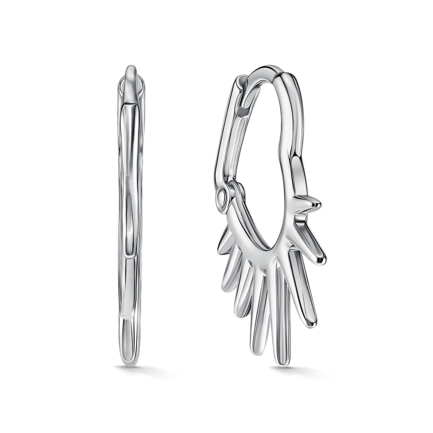 Фото «Серебряные серьги-конго»