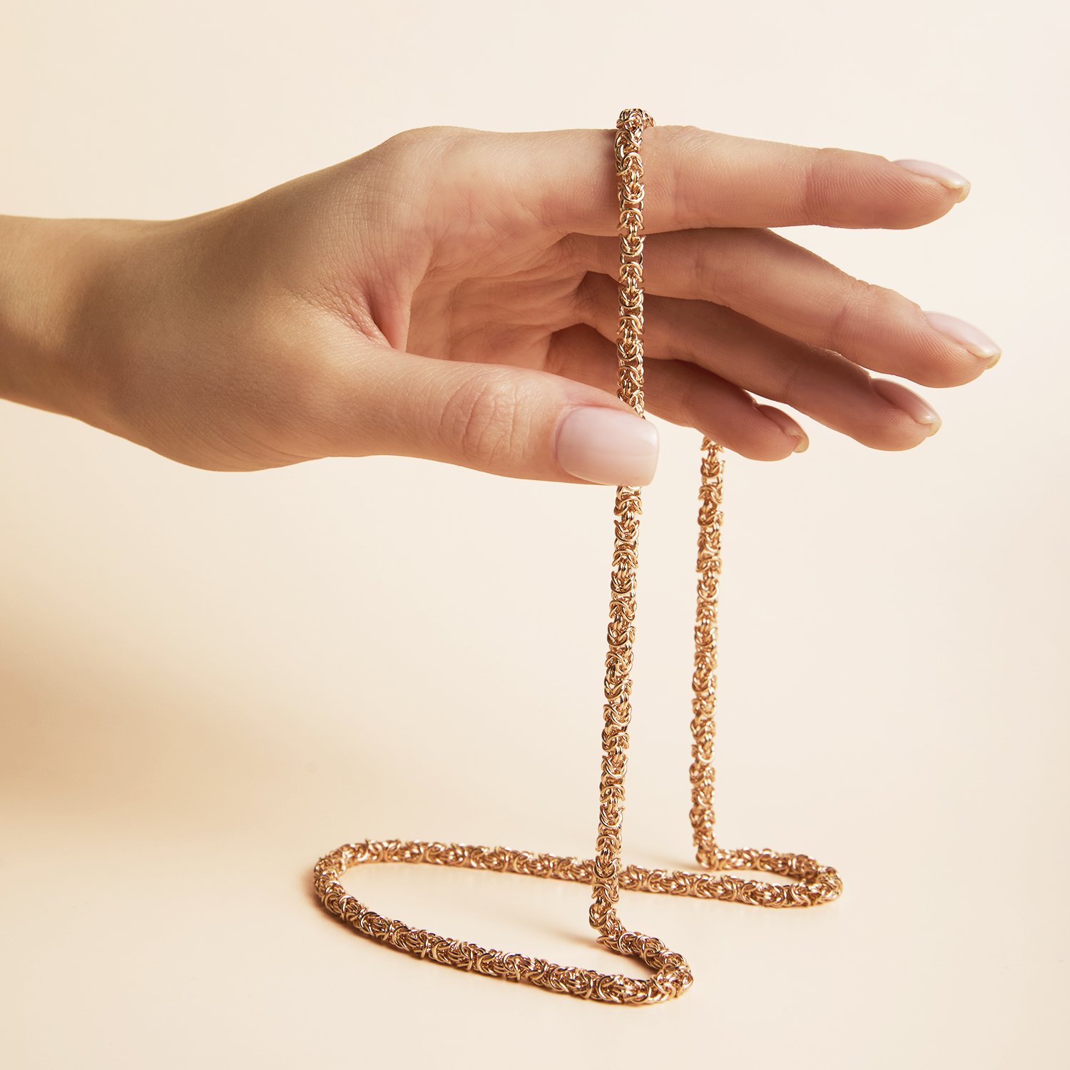 Золотая цепь ручной работы полновесная