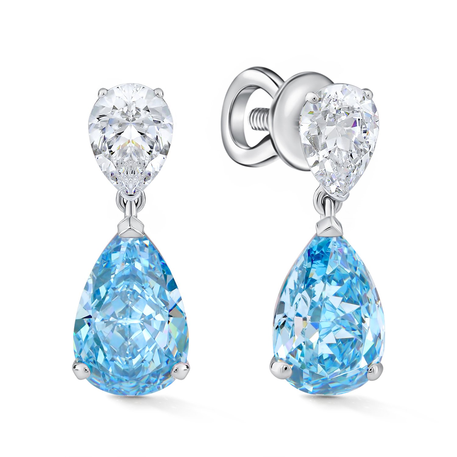 Фото «Серебряные серьги с фианитами»