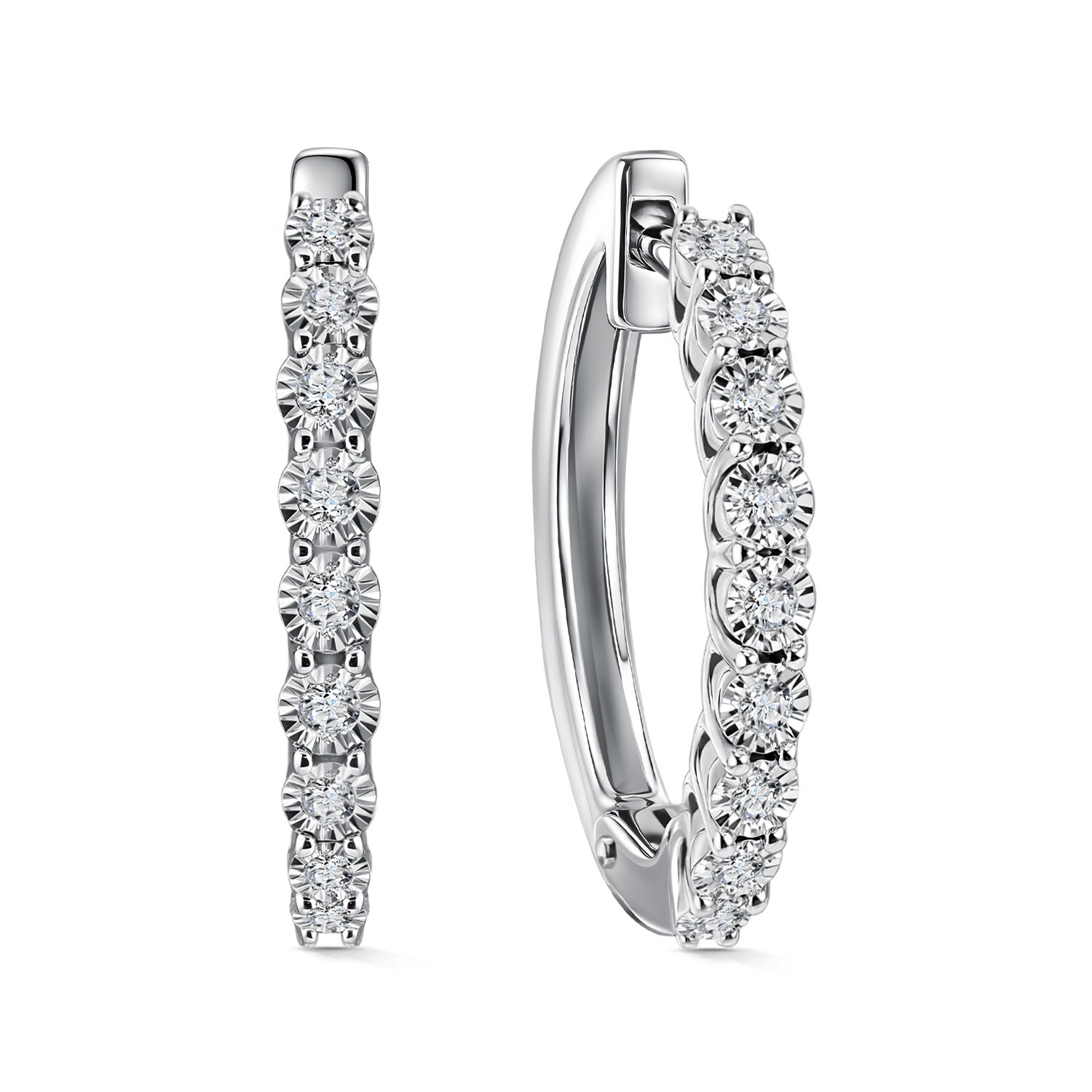 Фото «Золотые серьги-конго с бриллиантами»