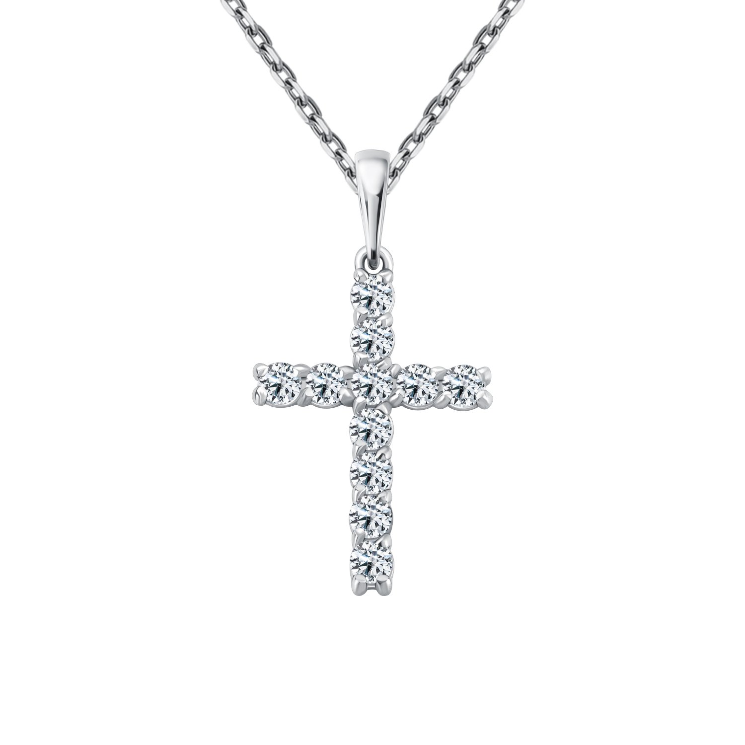 Серебряная подвеска с фианитами