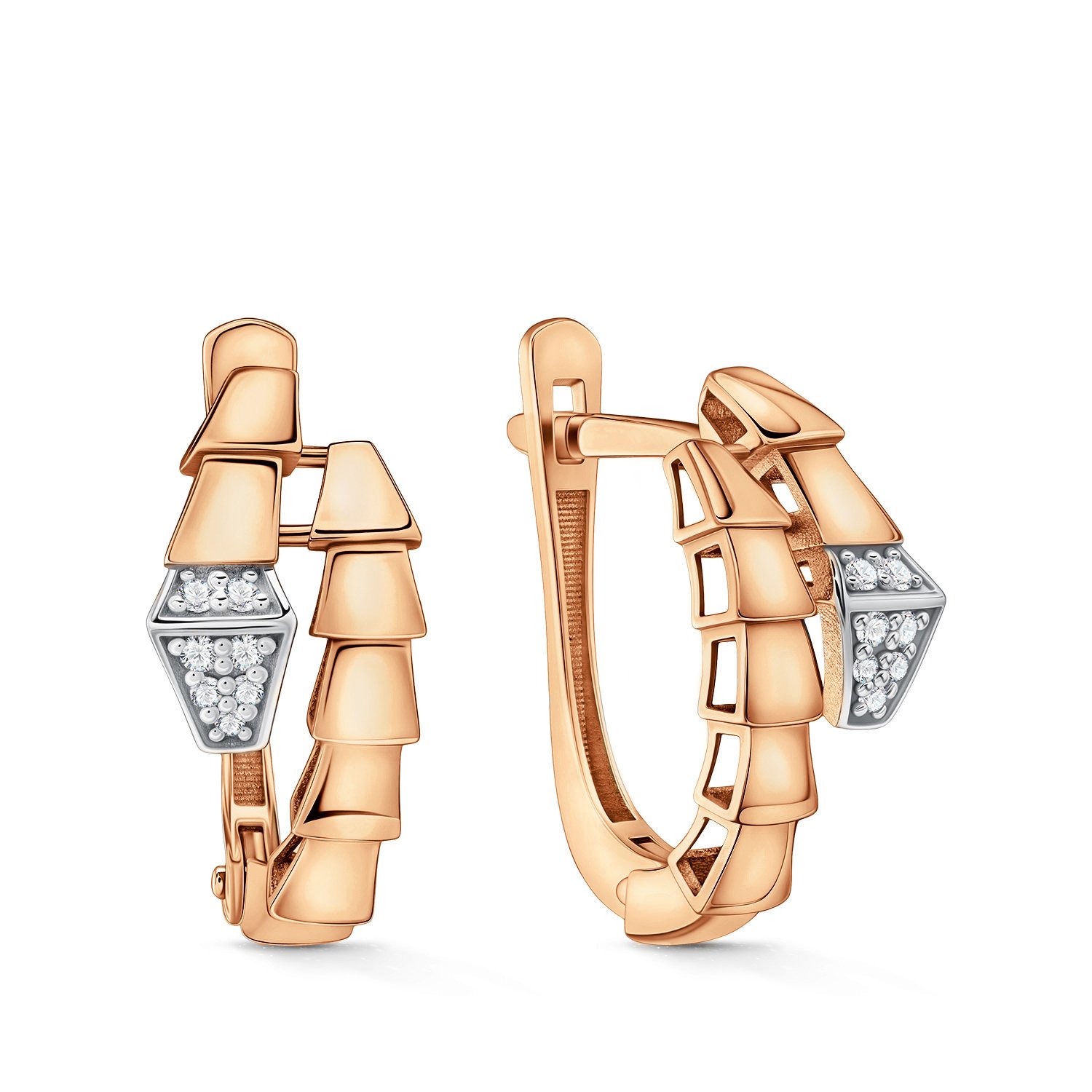 Фото «Золотые серьги с бриллиантами»