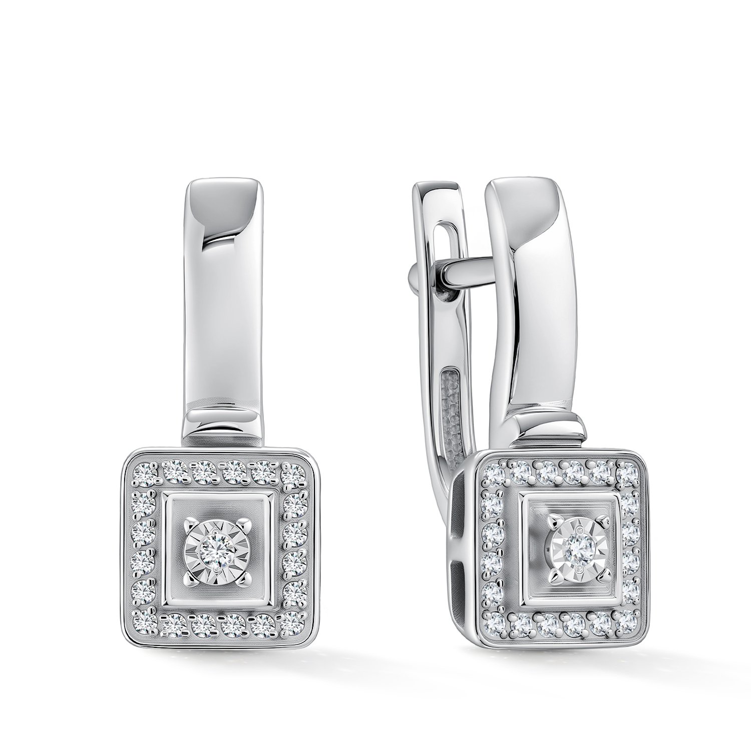 Фото «Золотые серьги с бриллиантами»