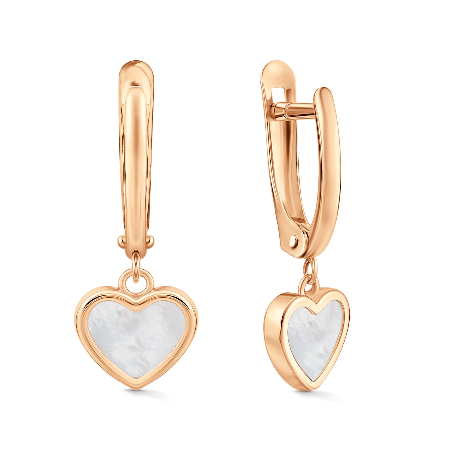 Фото «Золотые серьги с перламутром»