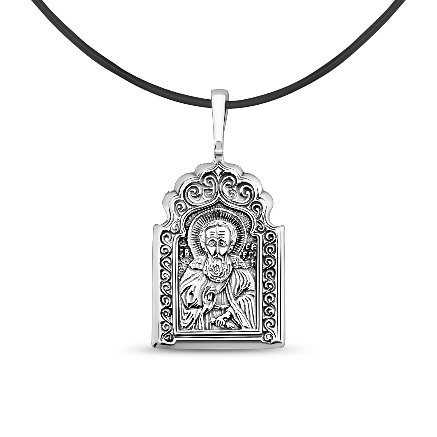 Серебряная подвеска с чернением