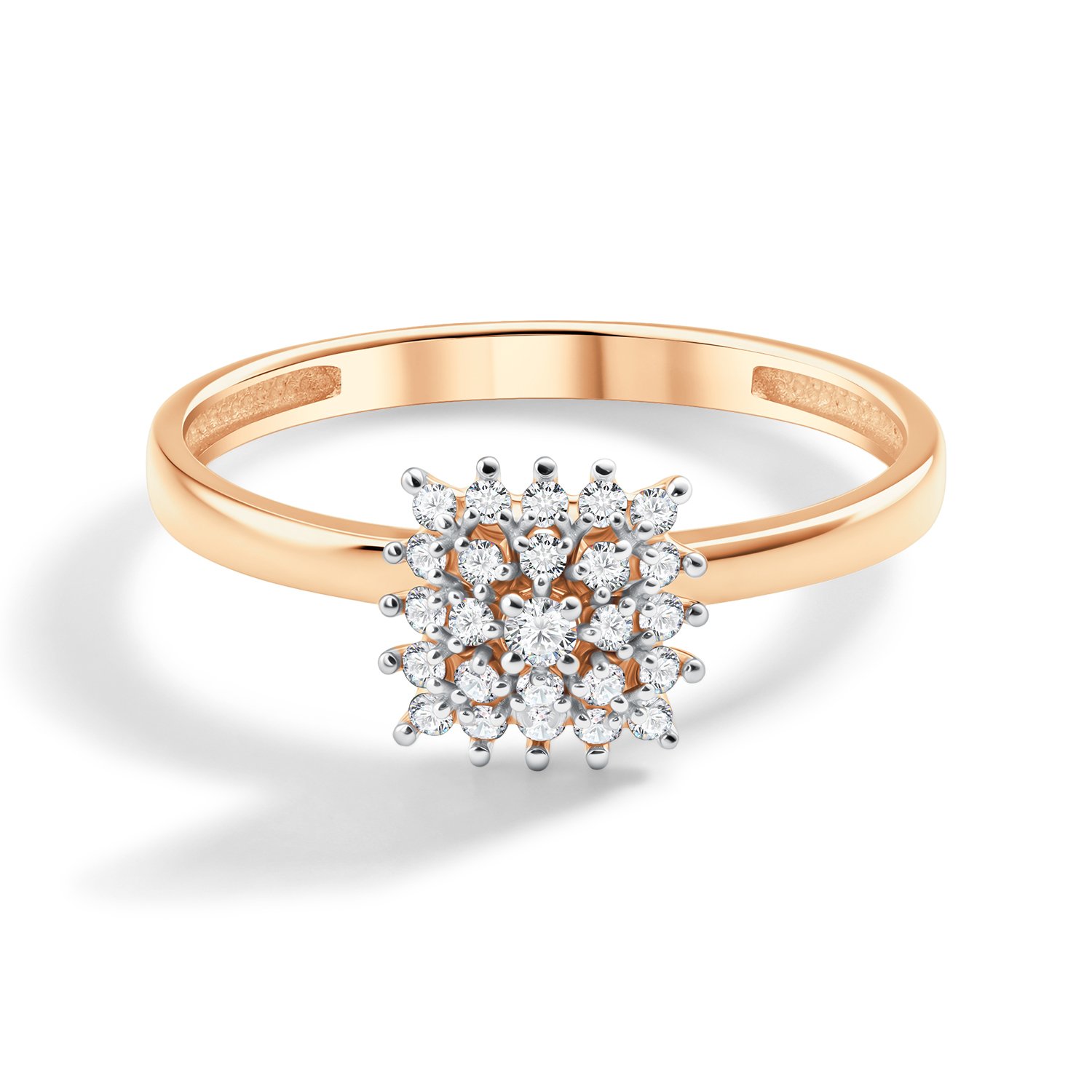 Золотое кольцо с бриллиантами