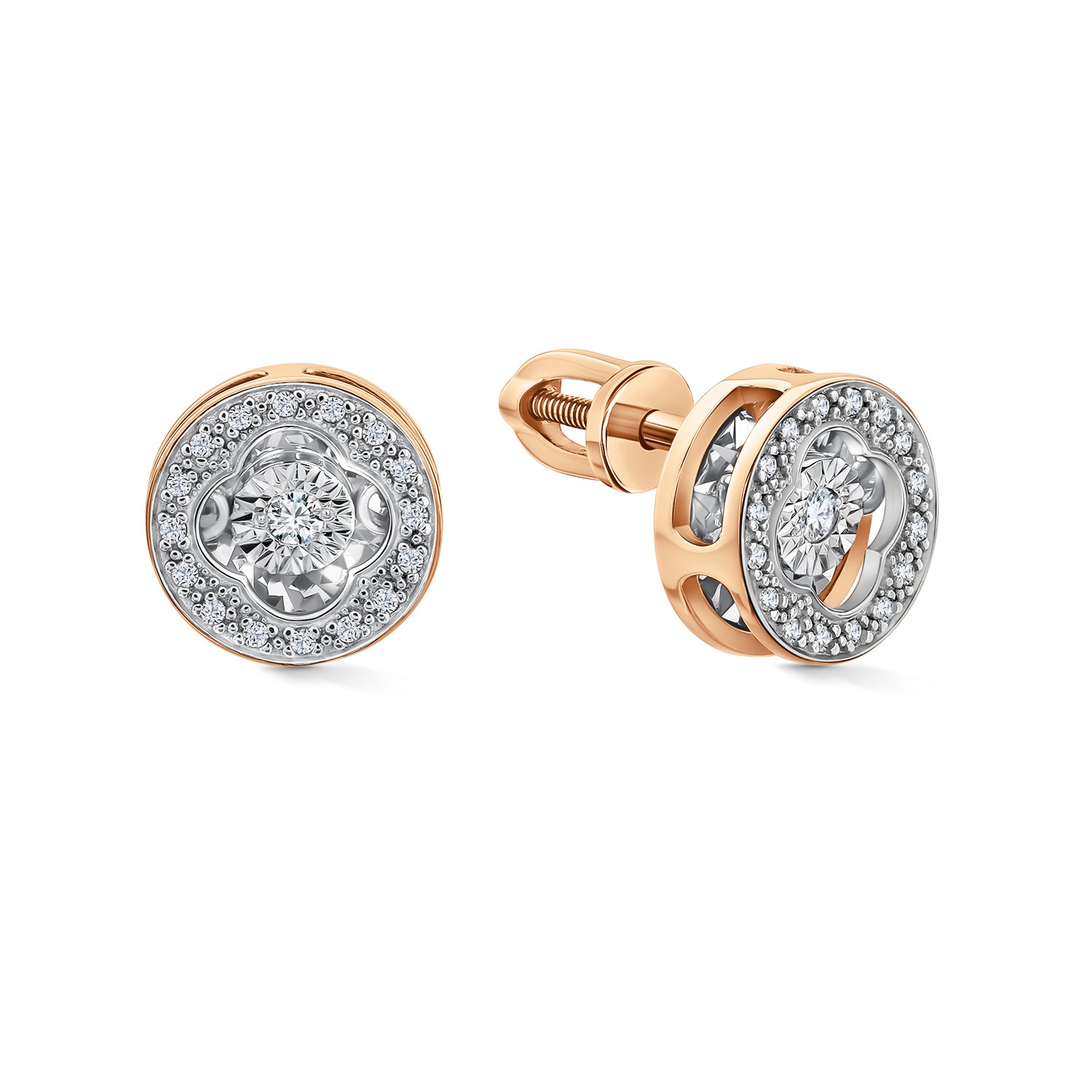 Фото «Золотые серьги с бриллиантами»