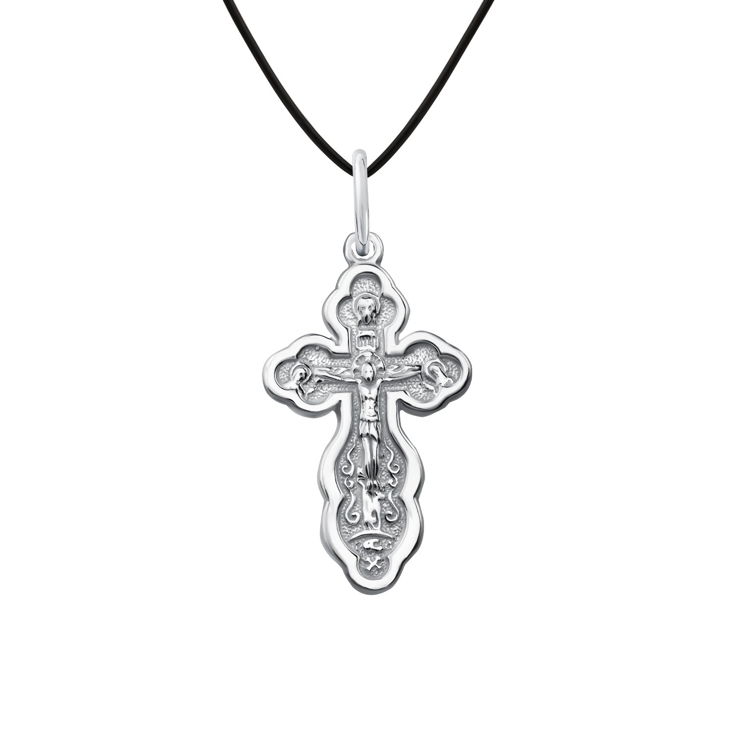 Серебряный крест с чернением