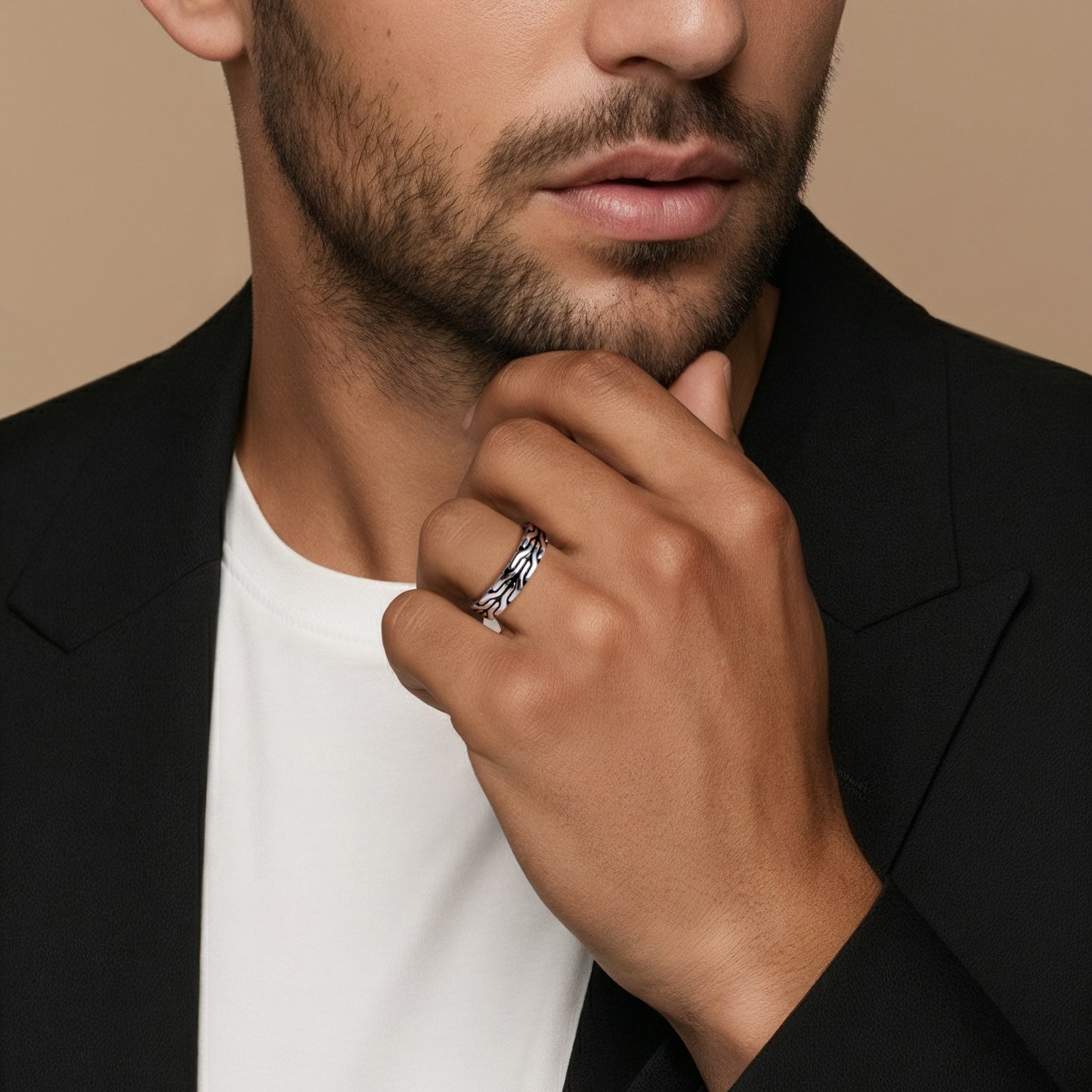 Серебряное кольцо с эмалью