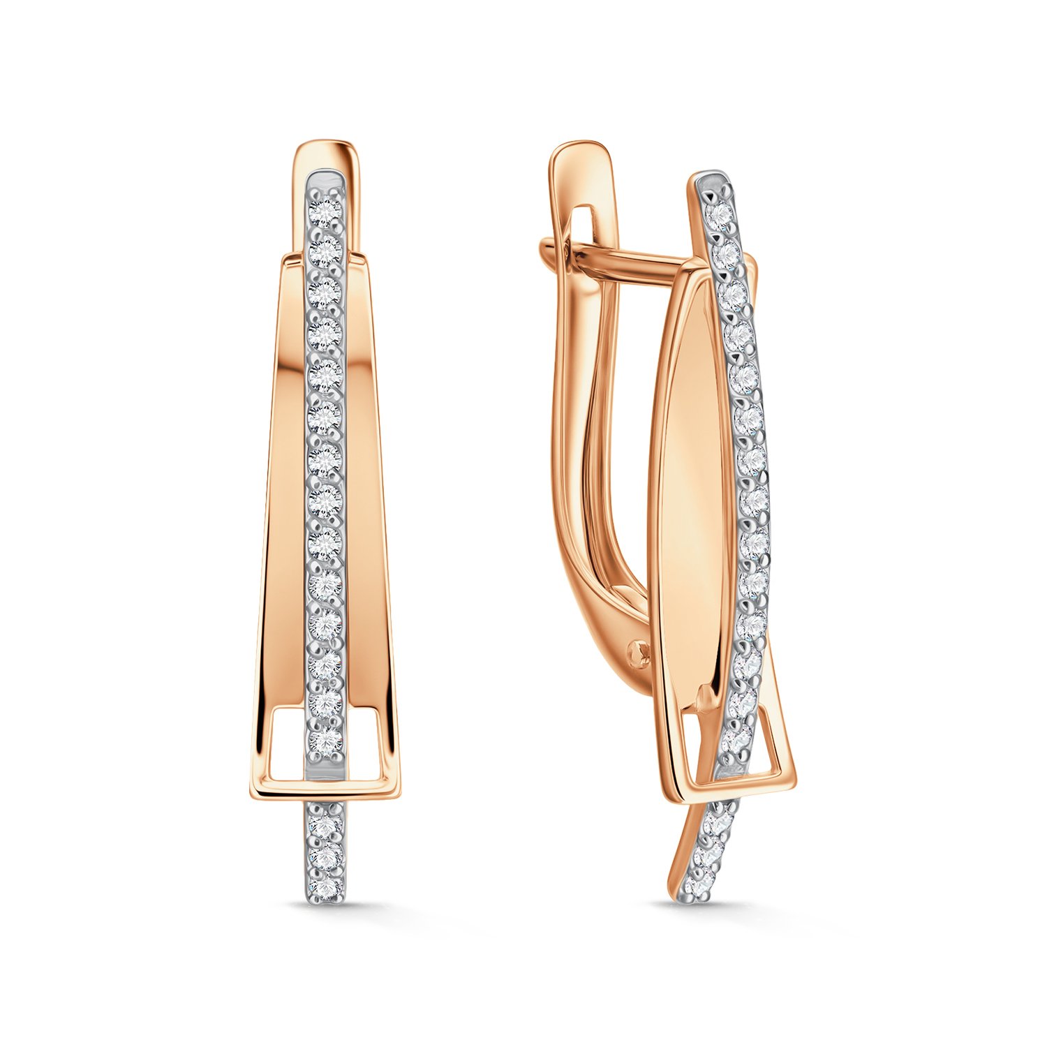 Фото «Золотые серьги с бриллиантами»