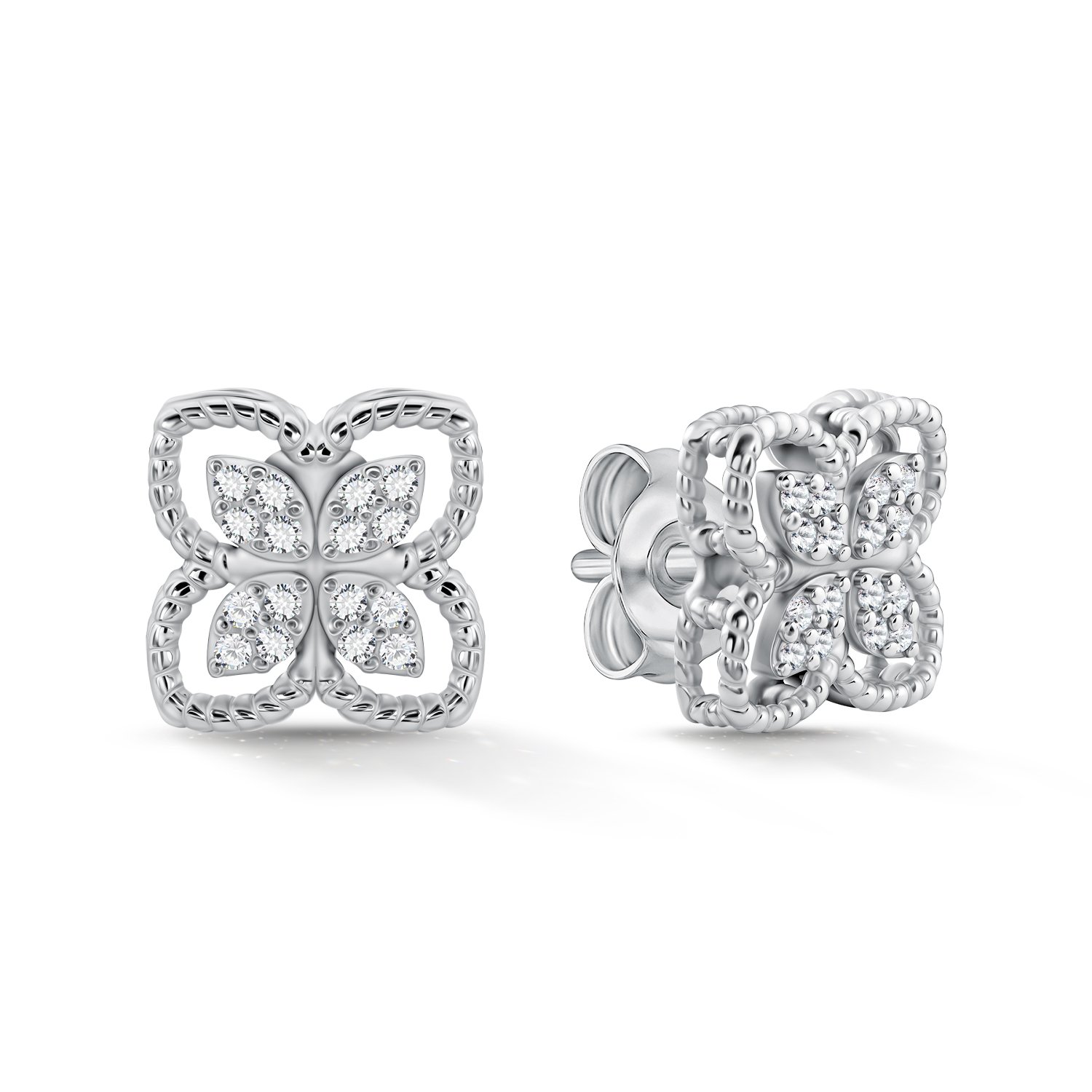 Фото «Серебряные серьги с фианитами»