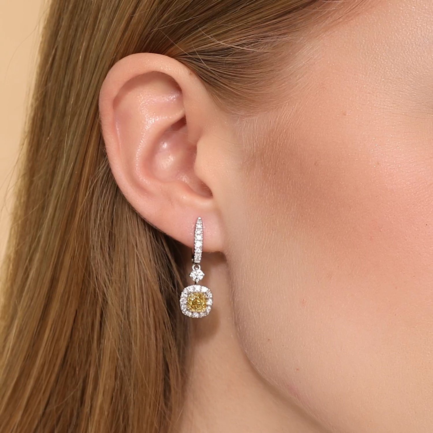 Золотые серьги SMART DIAMONDS 3,05 карата