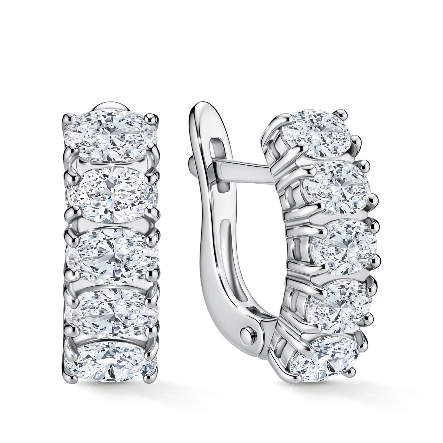 Фото «Золотые серьги с бриллиантами выращенными»