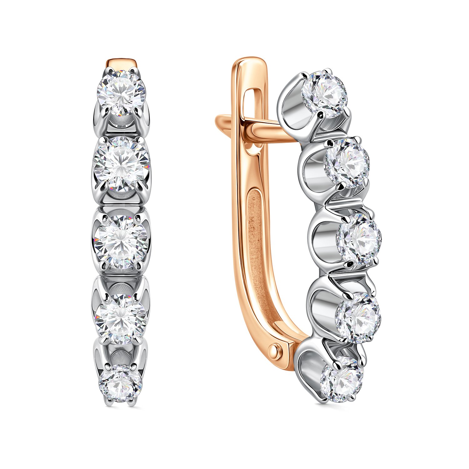 Фото «Золотые серьги с бриллиантами»