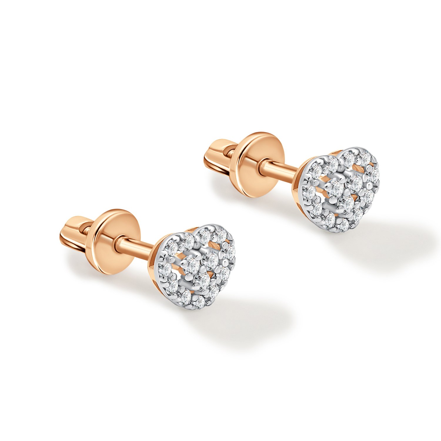 Золотые серьги с бриллиантами