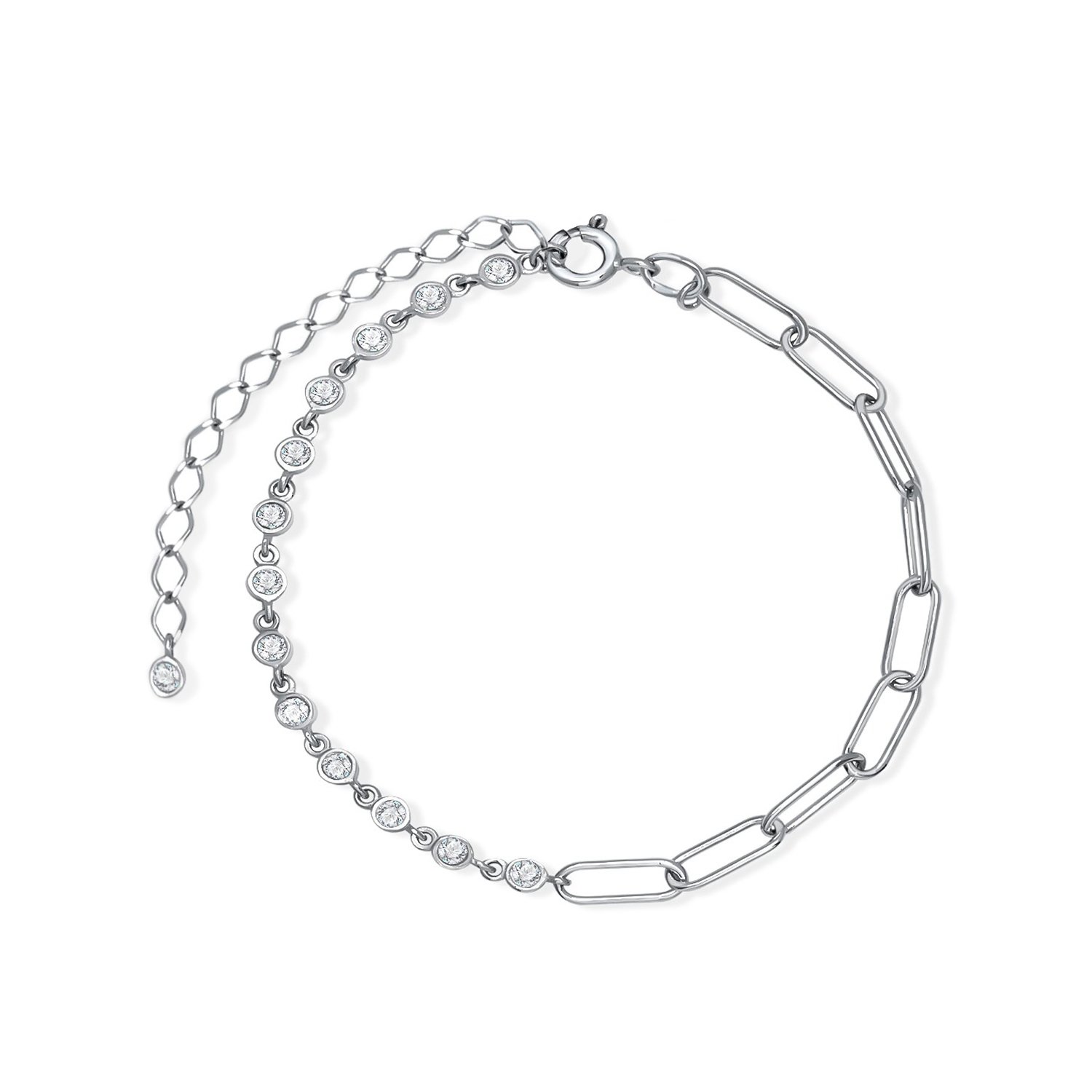Фото «Серебряный браслет с фианитами»