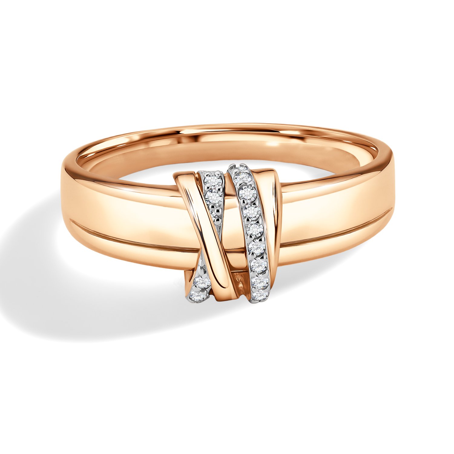 Золотое кольцо с бриллиантами