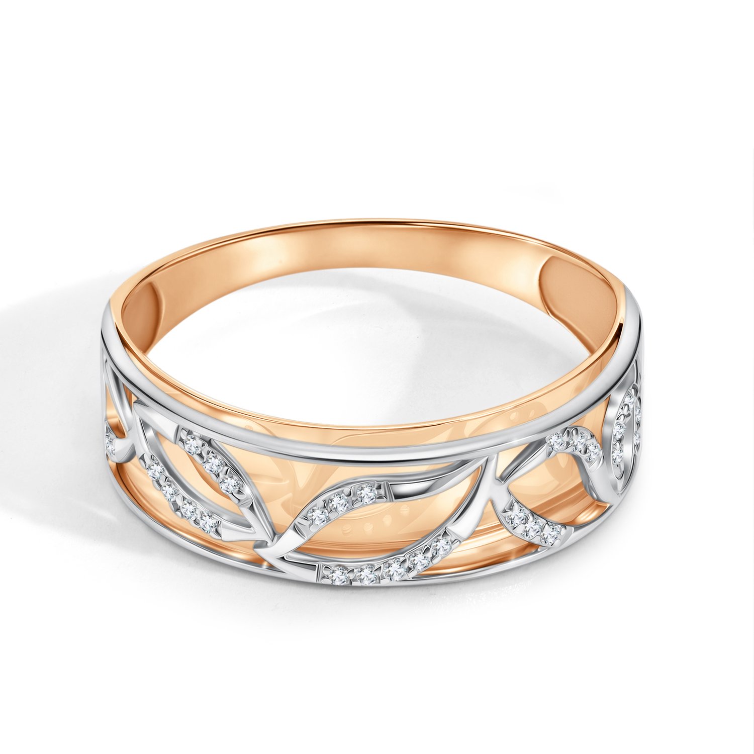 Золотое кольцо с бриллиантами