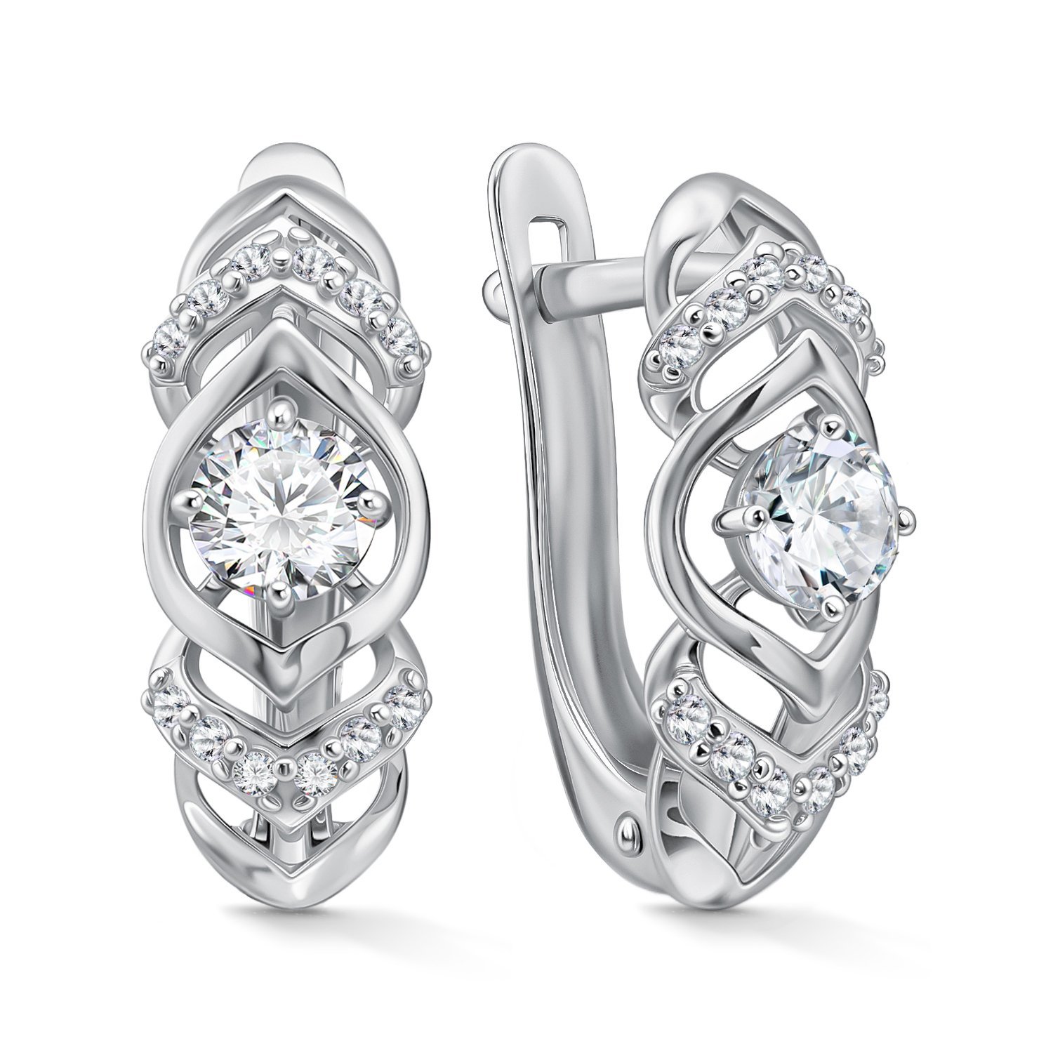 Фото «Серебряные серьги с фианитами»