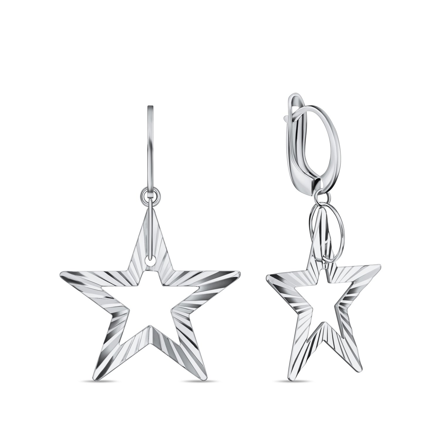 Фото «Серебряные серьги Звезда»