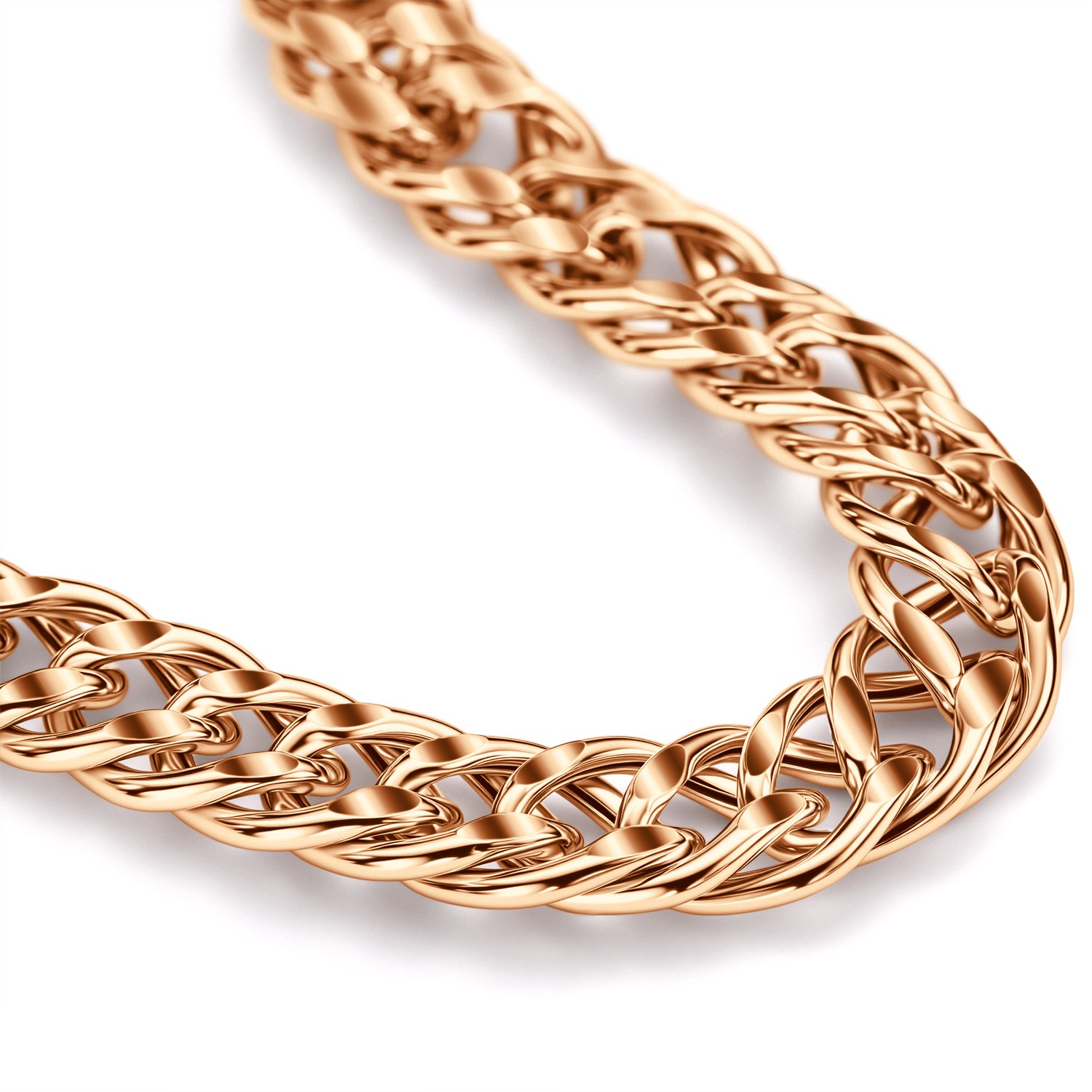 Золотой браслет облегченный