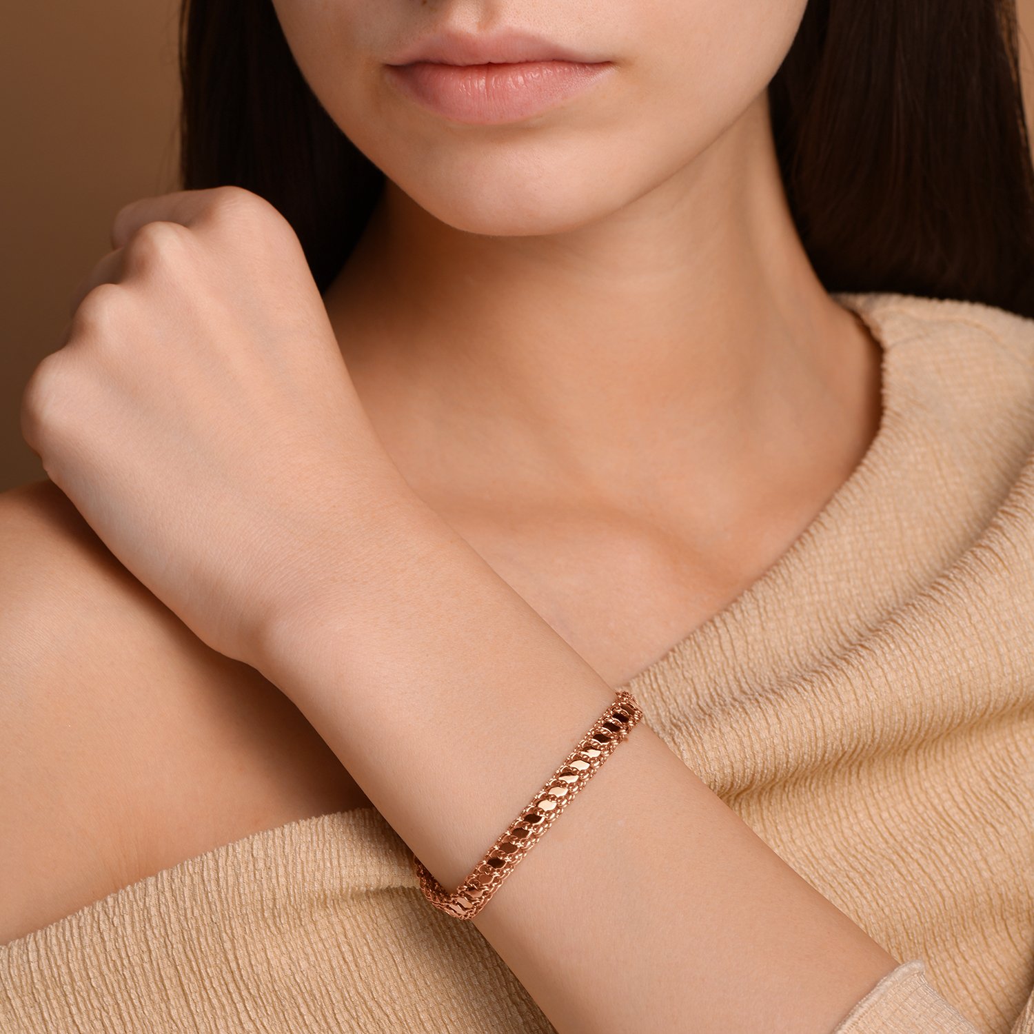 Золотой браслет полновесный