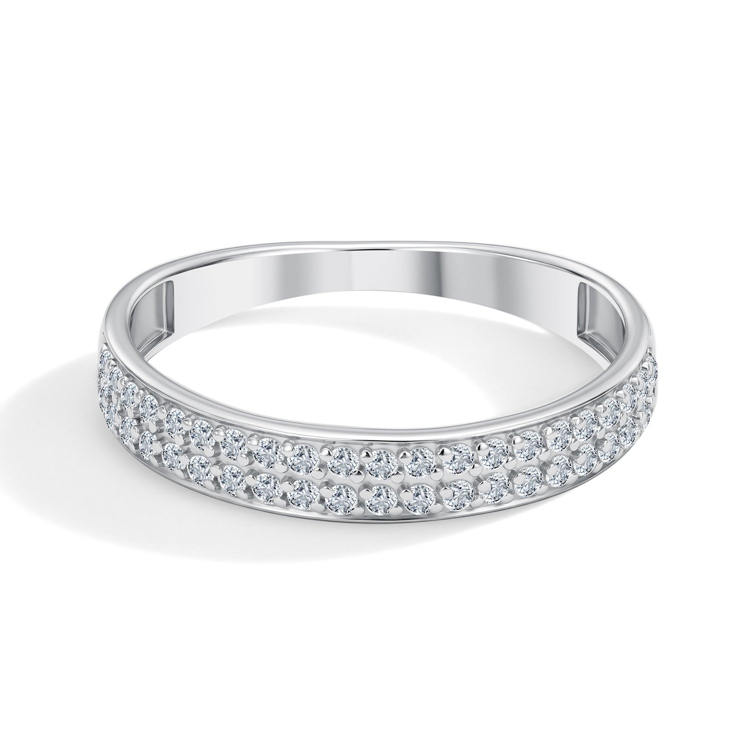 Серебряное кольцо с фианитами