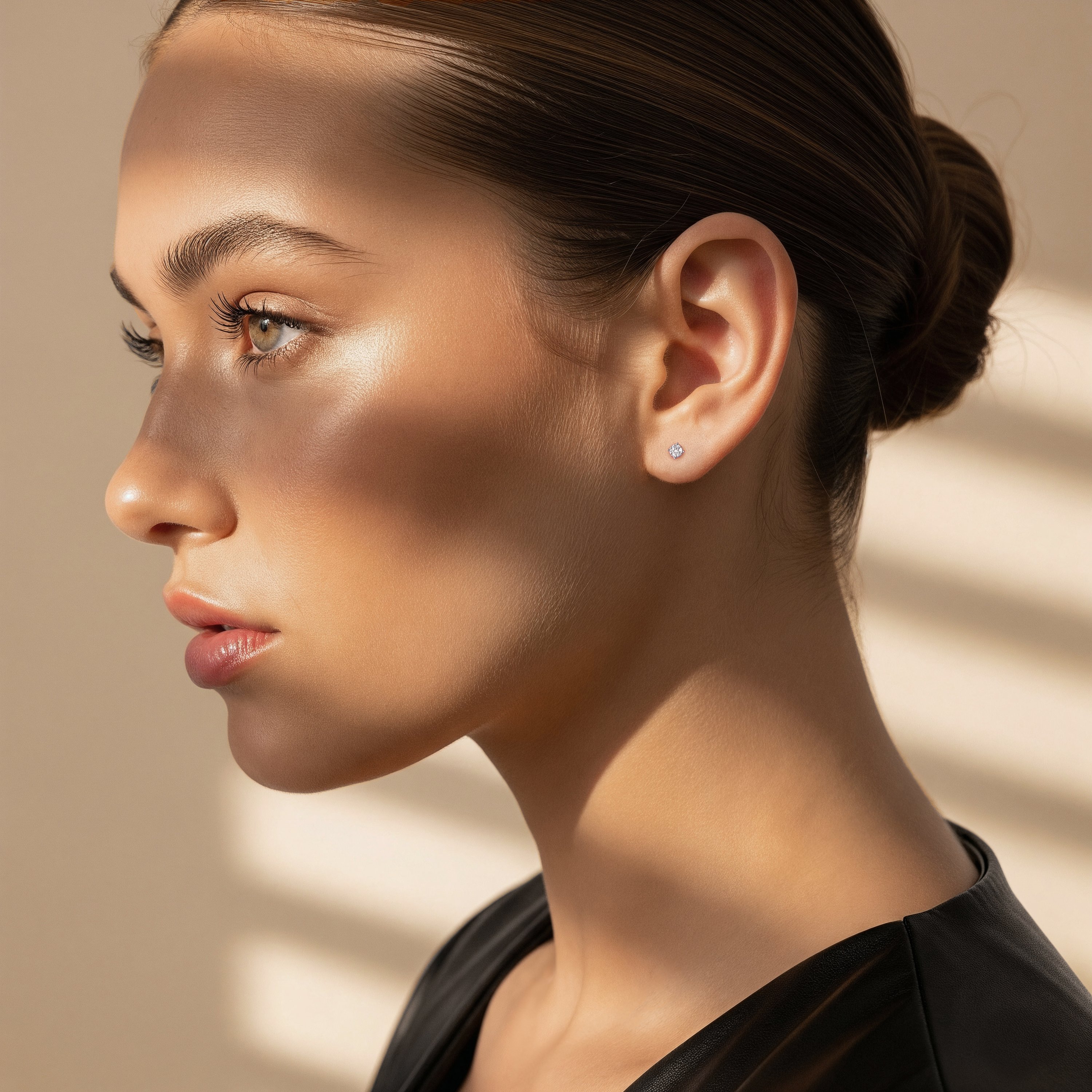 Золотые серьги с бриллиантами