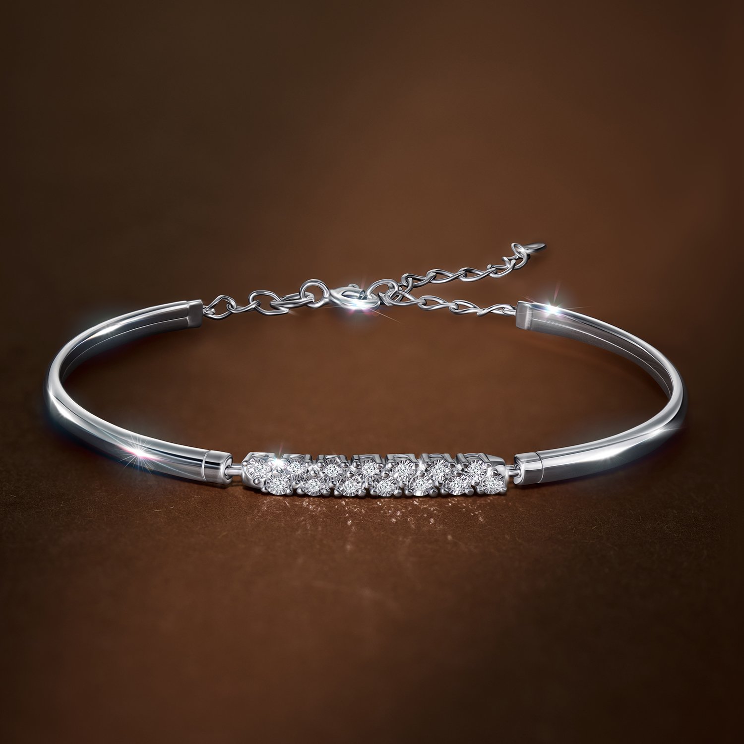 Золотой браслет с бриллиантами