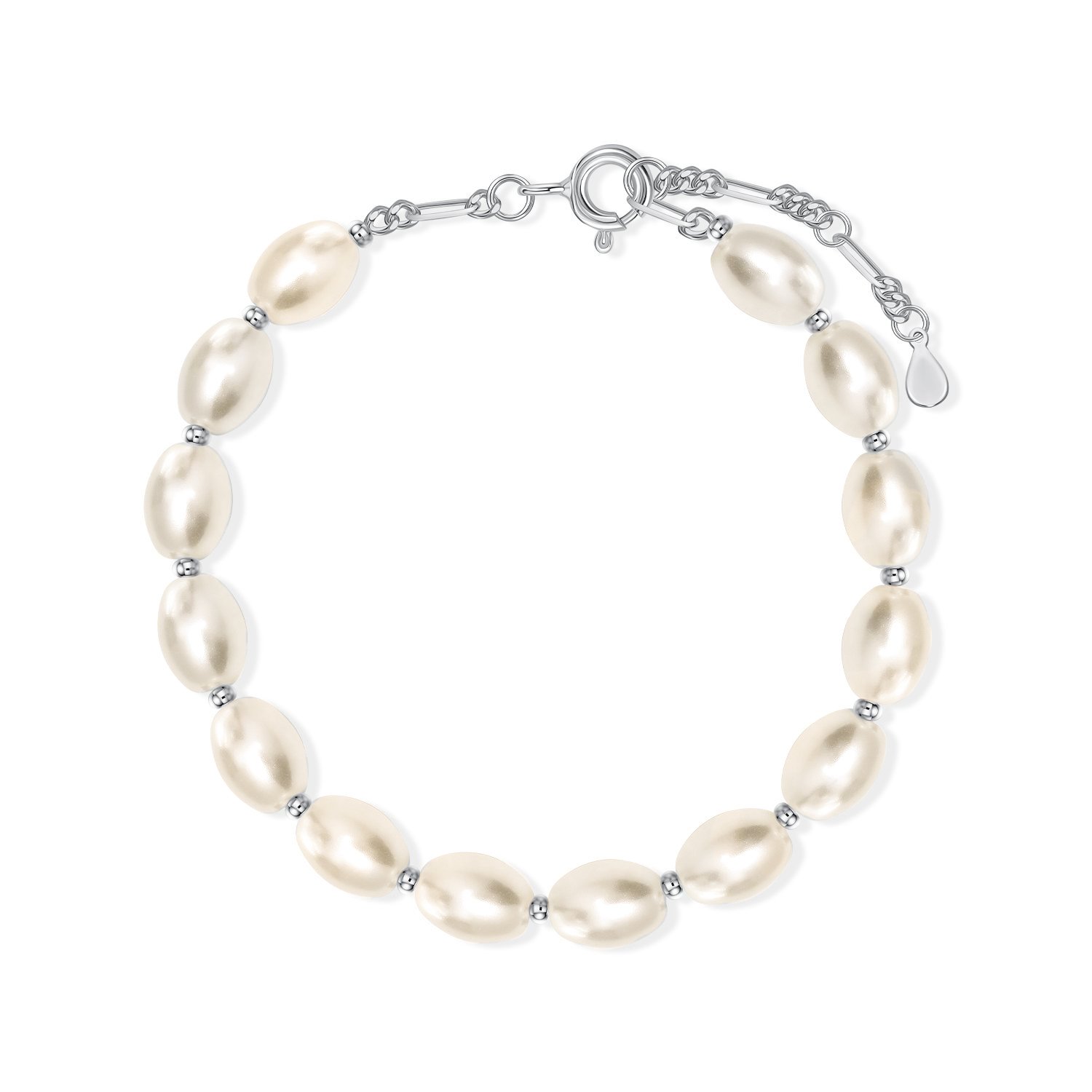 Фото «Серебряный браслет с жемчугом»