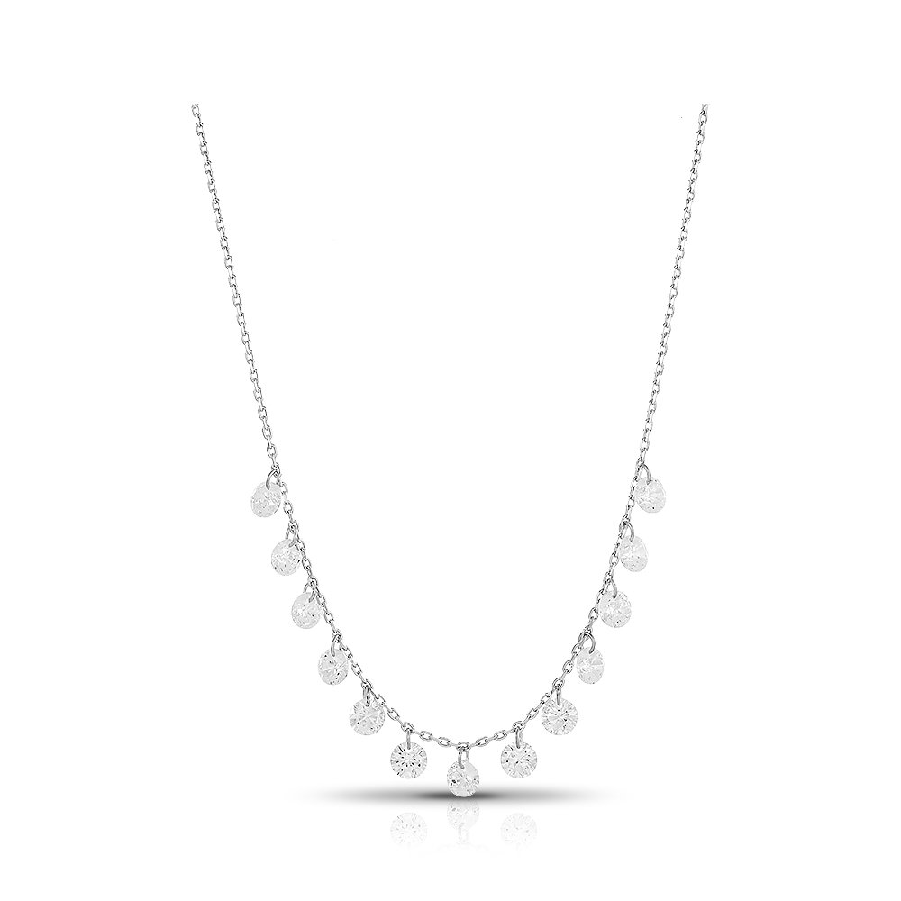 Фото «Серебряное колье с фианитами»