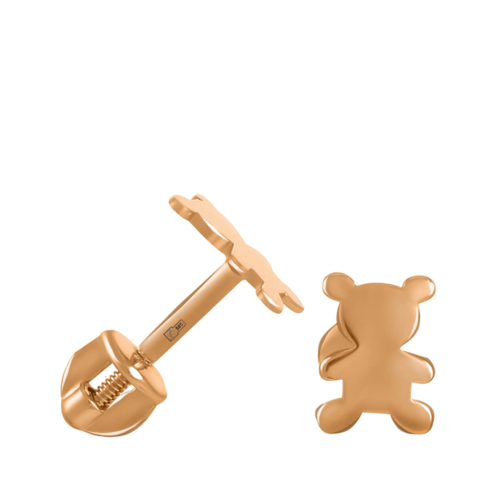 Серьги-пусеты TALANT Мишки из золота (арт. 6070797) - купить в ЮвелирномИнтернет-магазине 585 Золотой