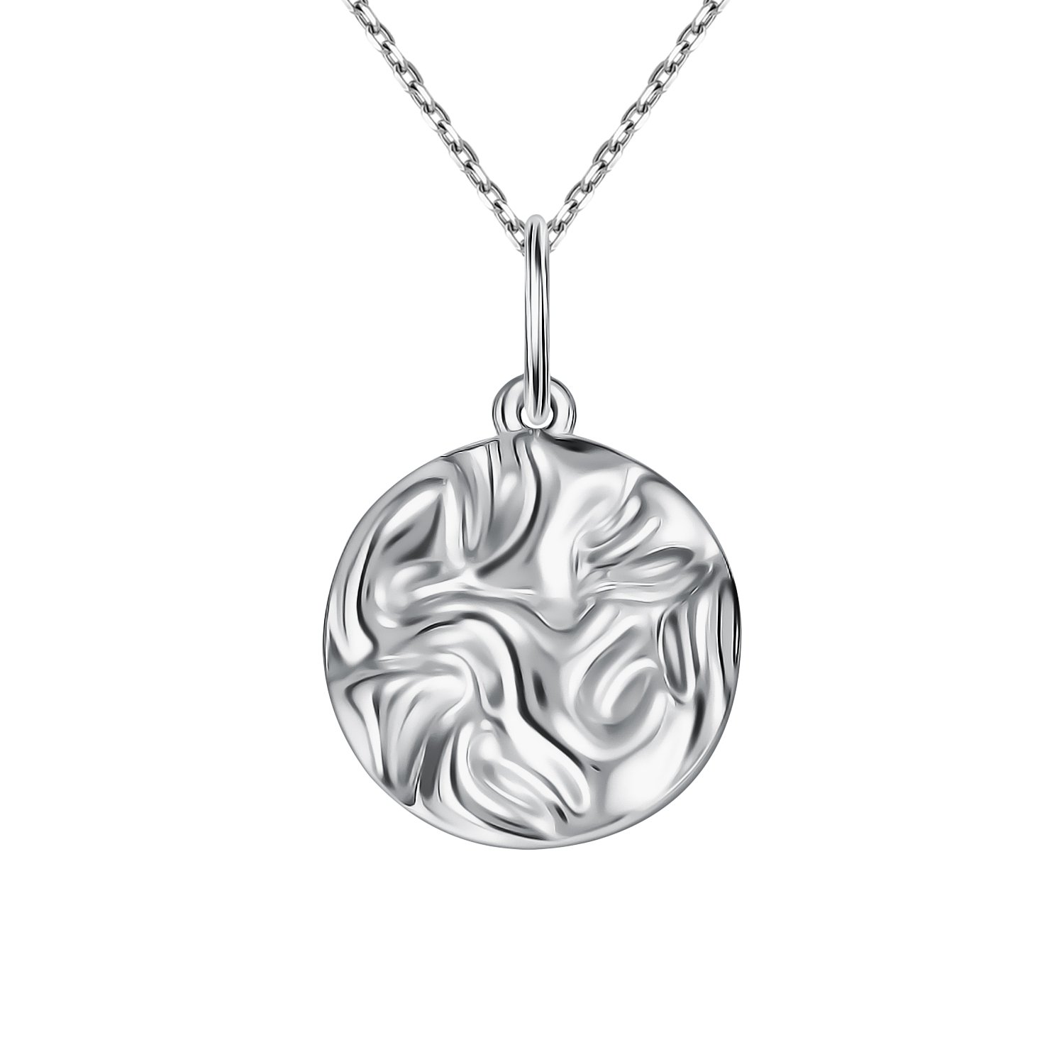 Серебряная подвеска с родированием