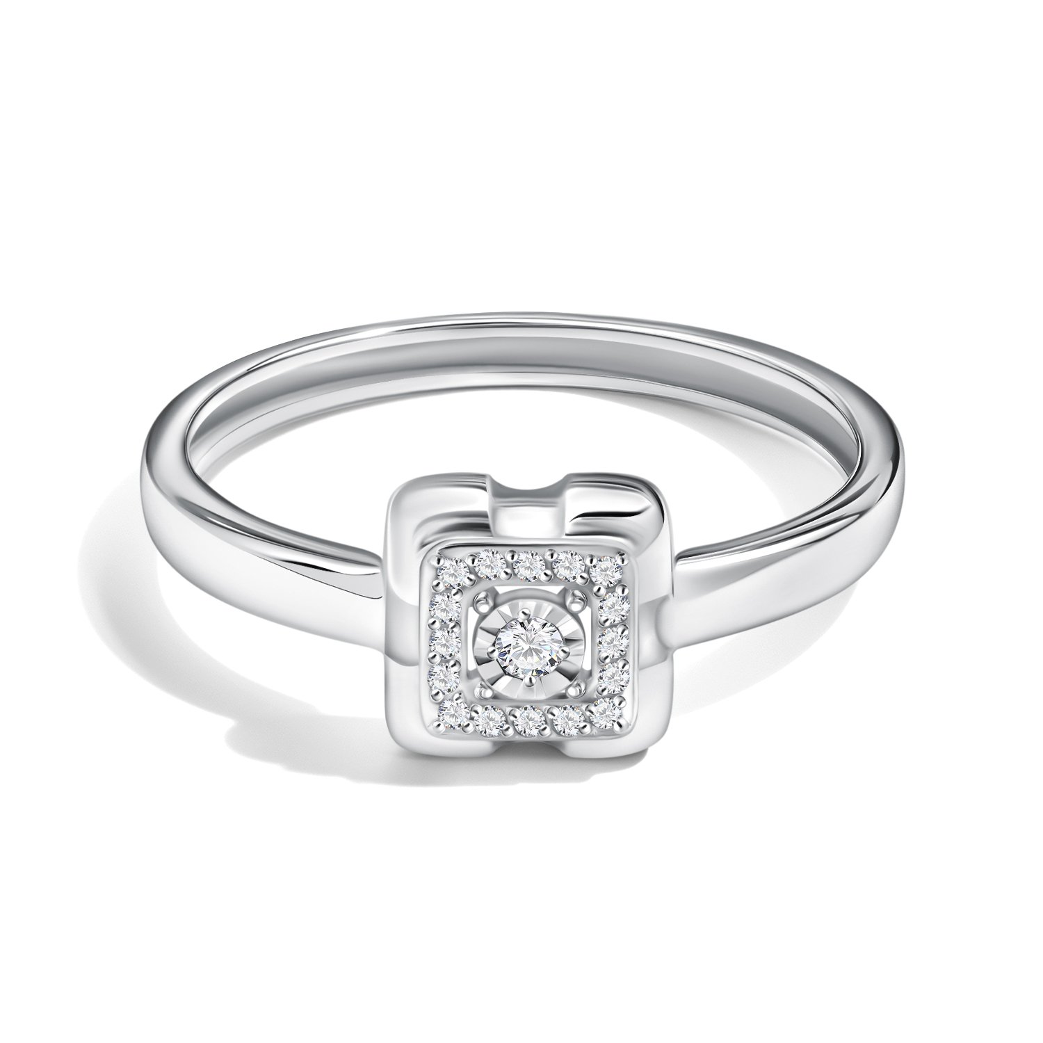 Золотое кольцо с бриллиантами