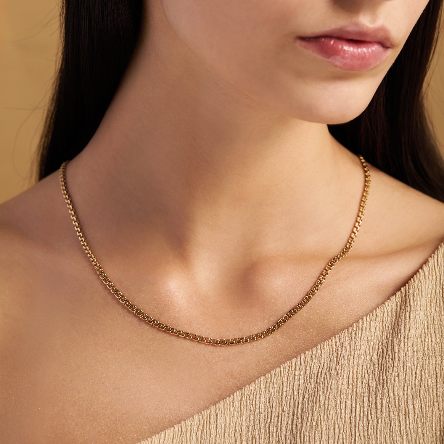 Золотая цепь ручной работы полновесная