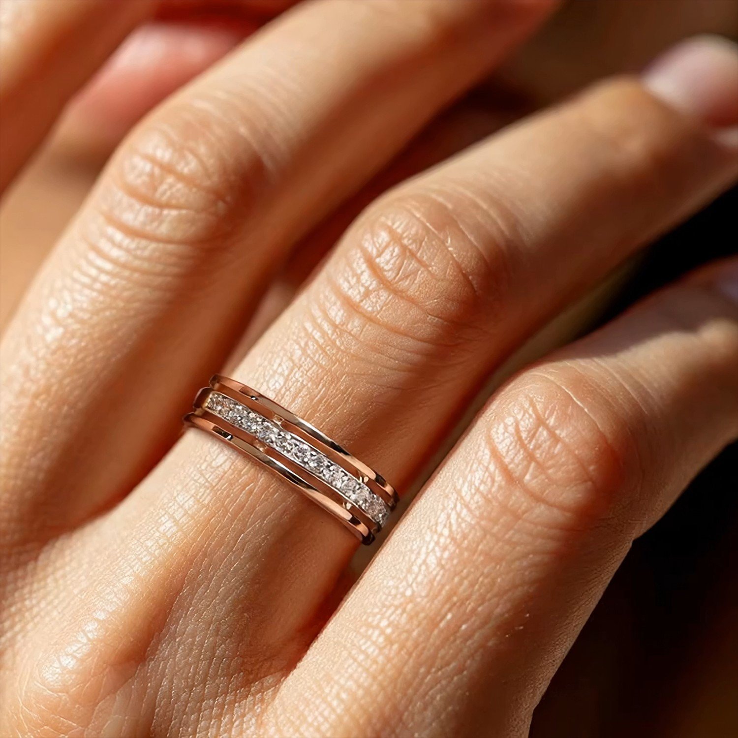 Фото «Золотое обручальное кольцо SMART DIAMONDS 0,19 карата»