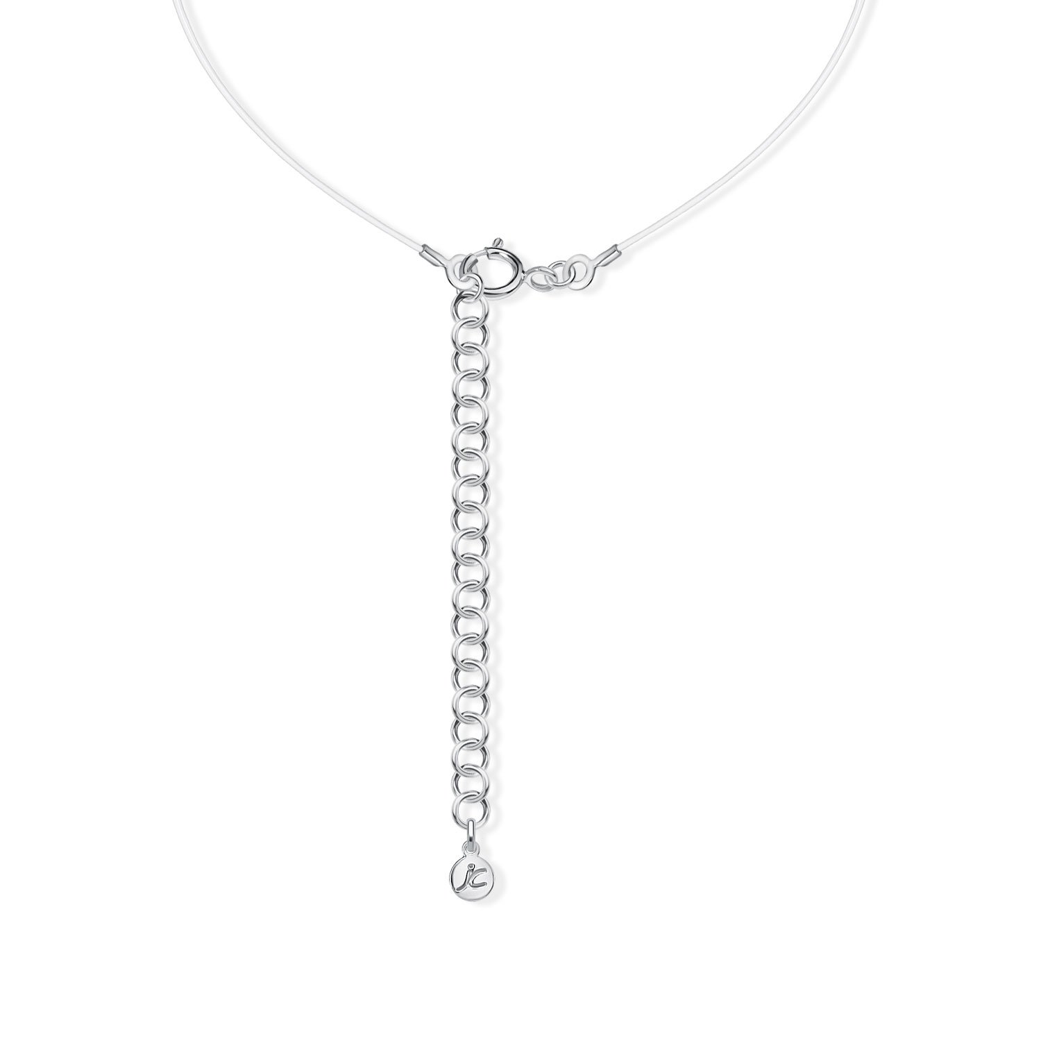 Серебряное колье с празиолитом