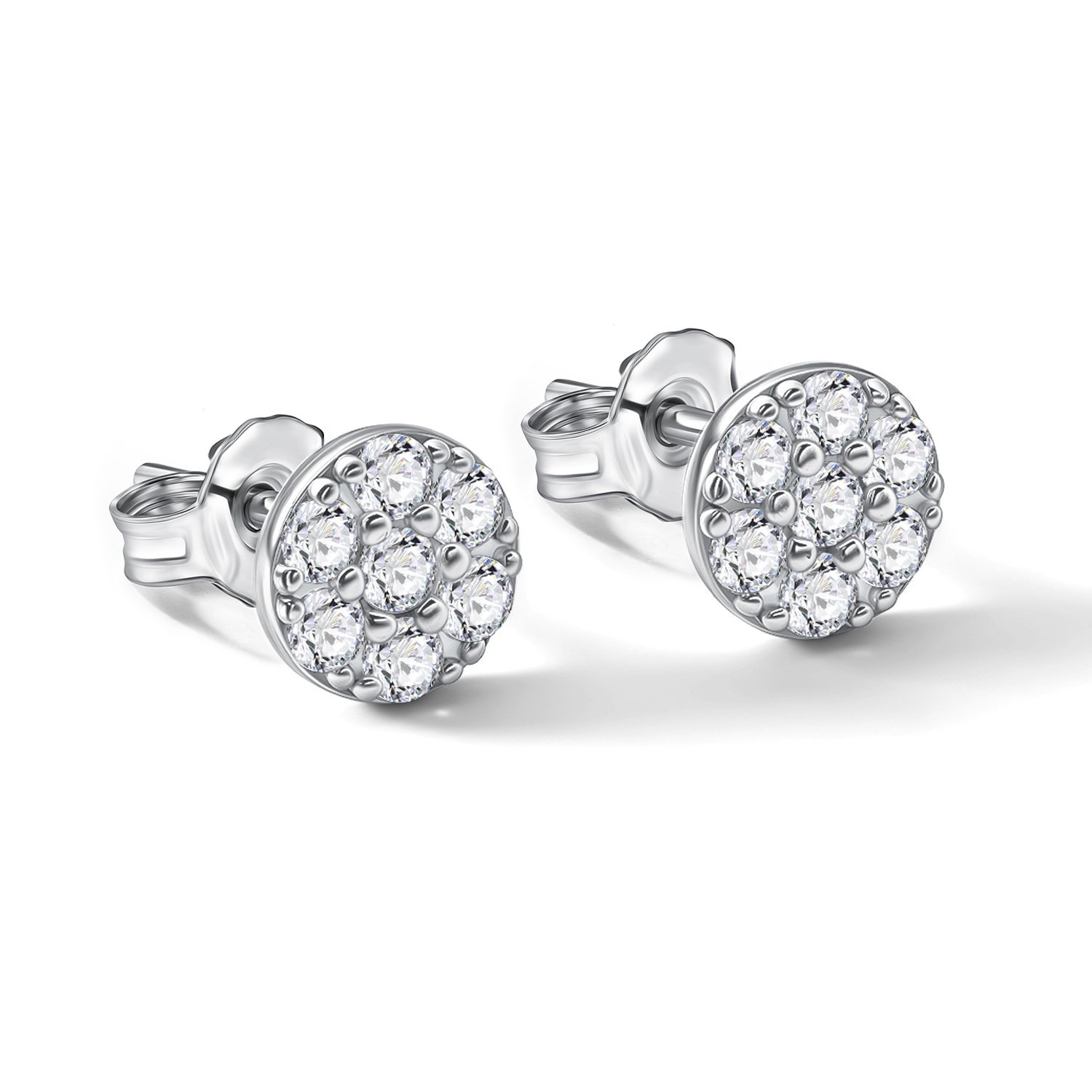 Серебряные серьги с фианитами