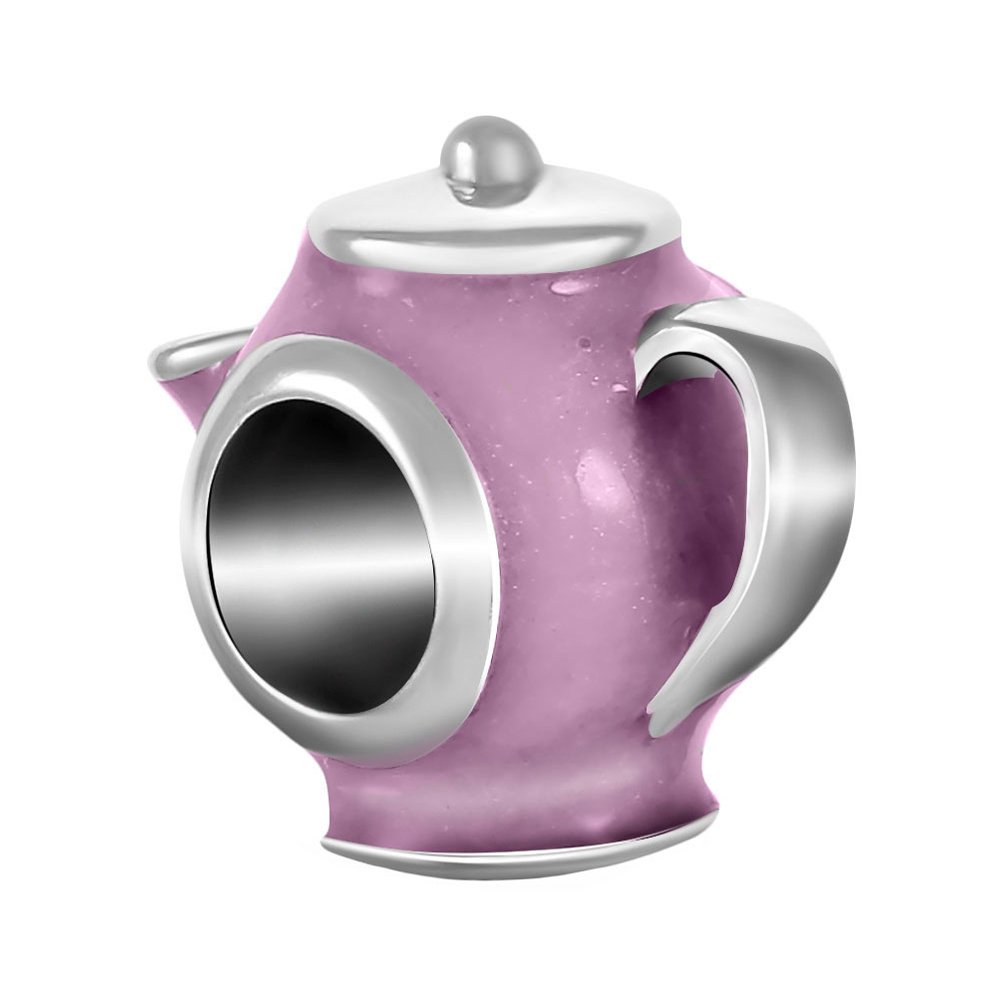 Подвеска-шарм TALANT Чайник из серебра с эмалью